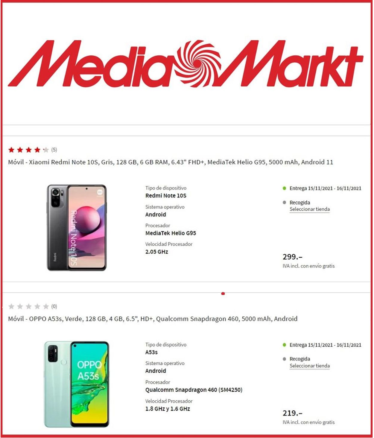 Media Markt Folleto - 10.11-17.11.2021