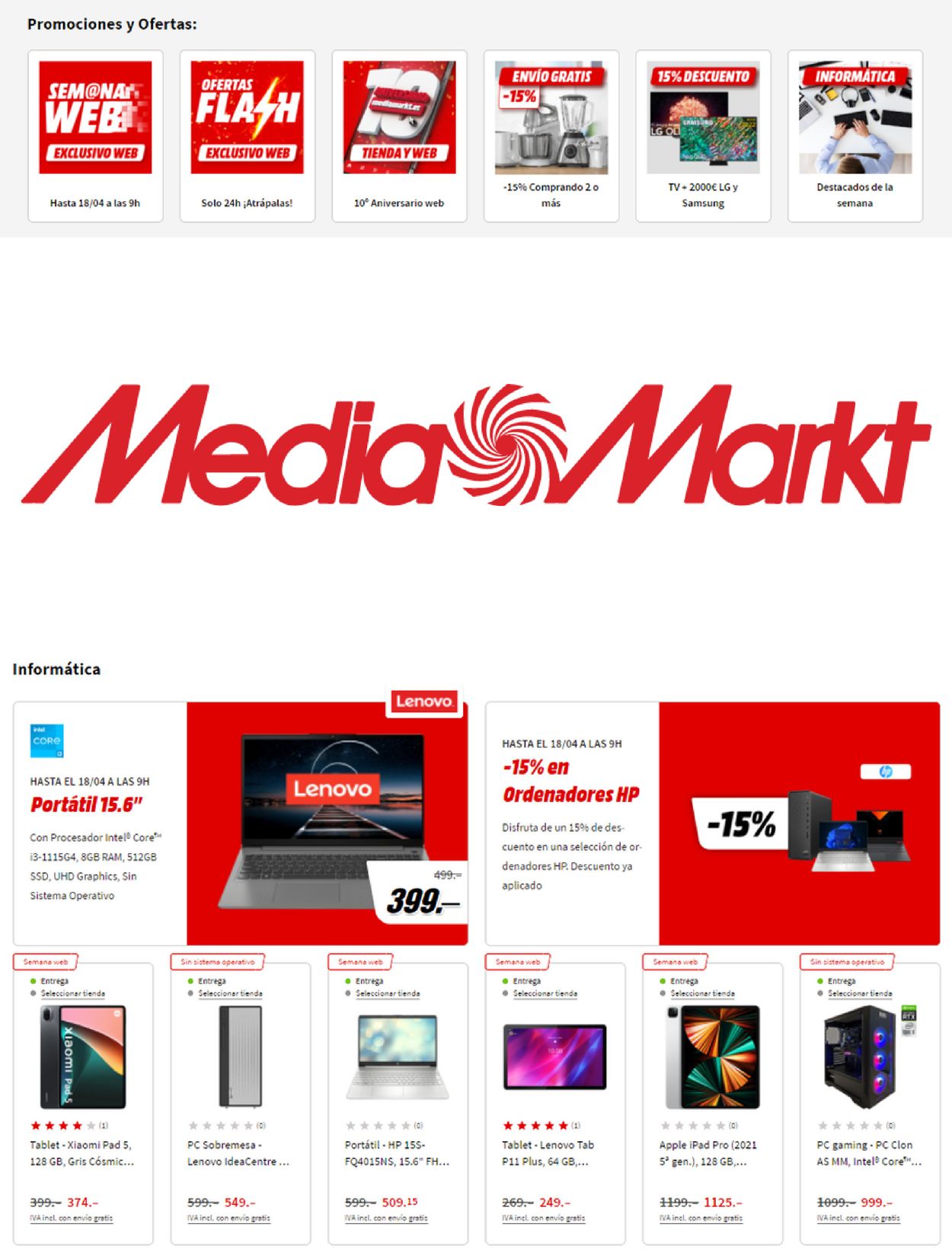 Media Markt Folleto - 12.04-18.04.2022