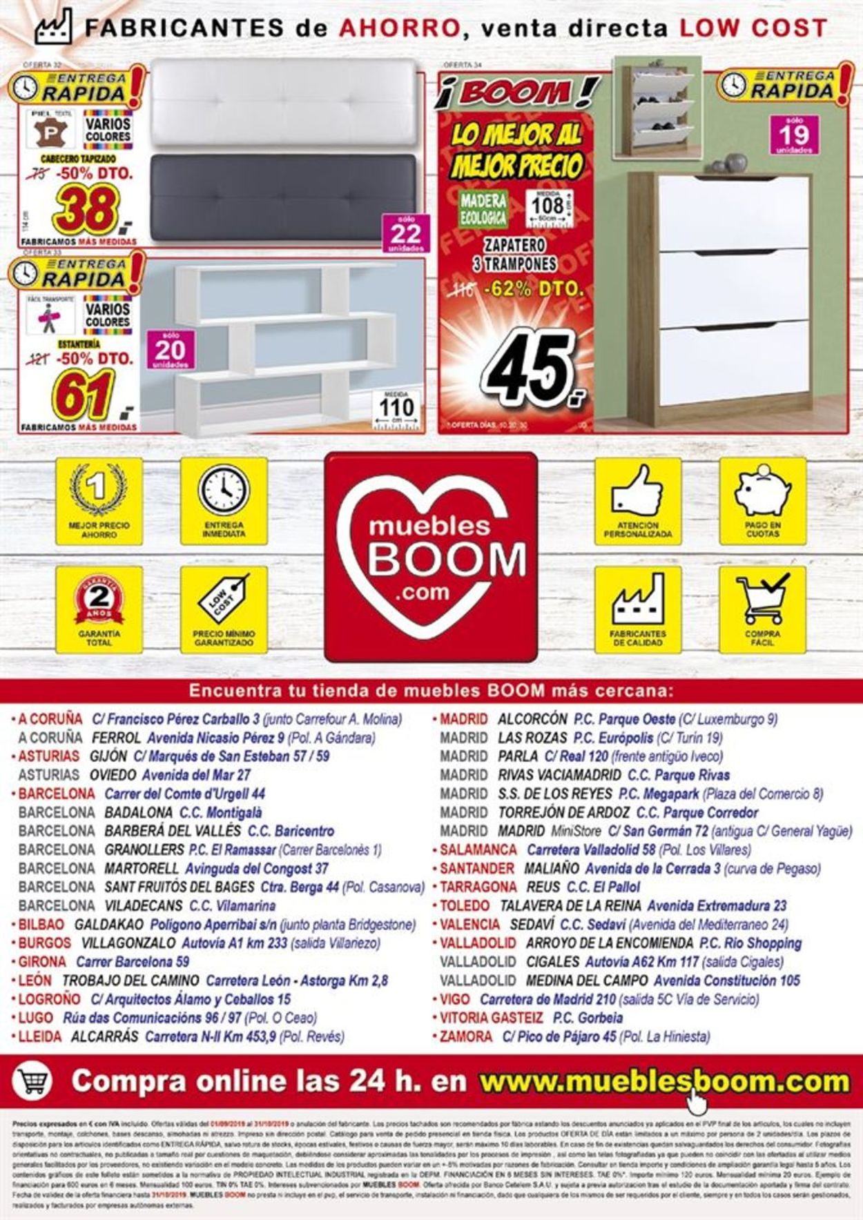 Muebles BOOM Folleto - 01.09-31.10.2019 (Página 8)