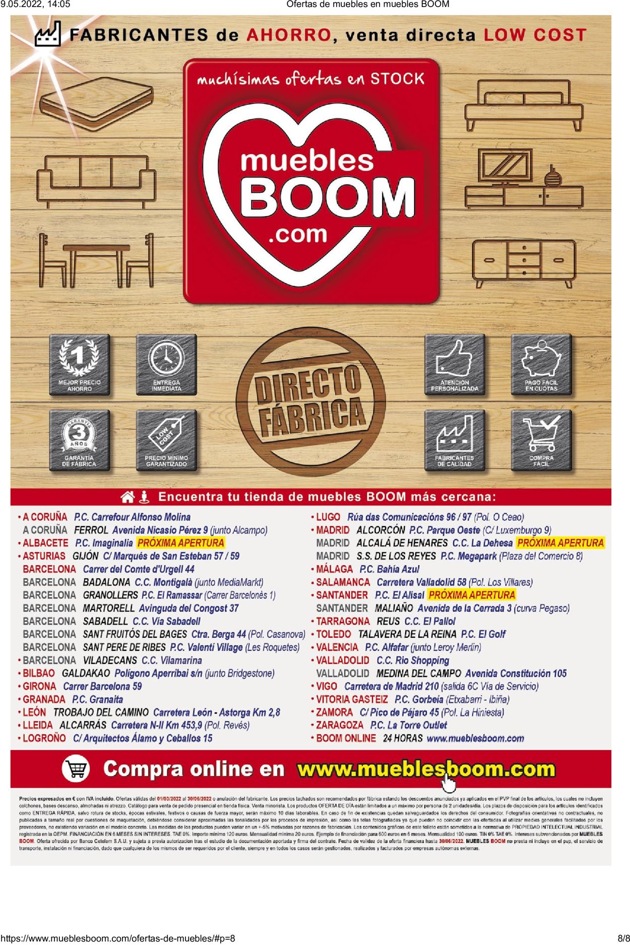 Muebles BOOM Folleto - 09.05-18.07.2022 (Página 8)