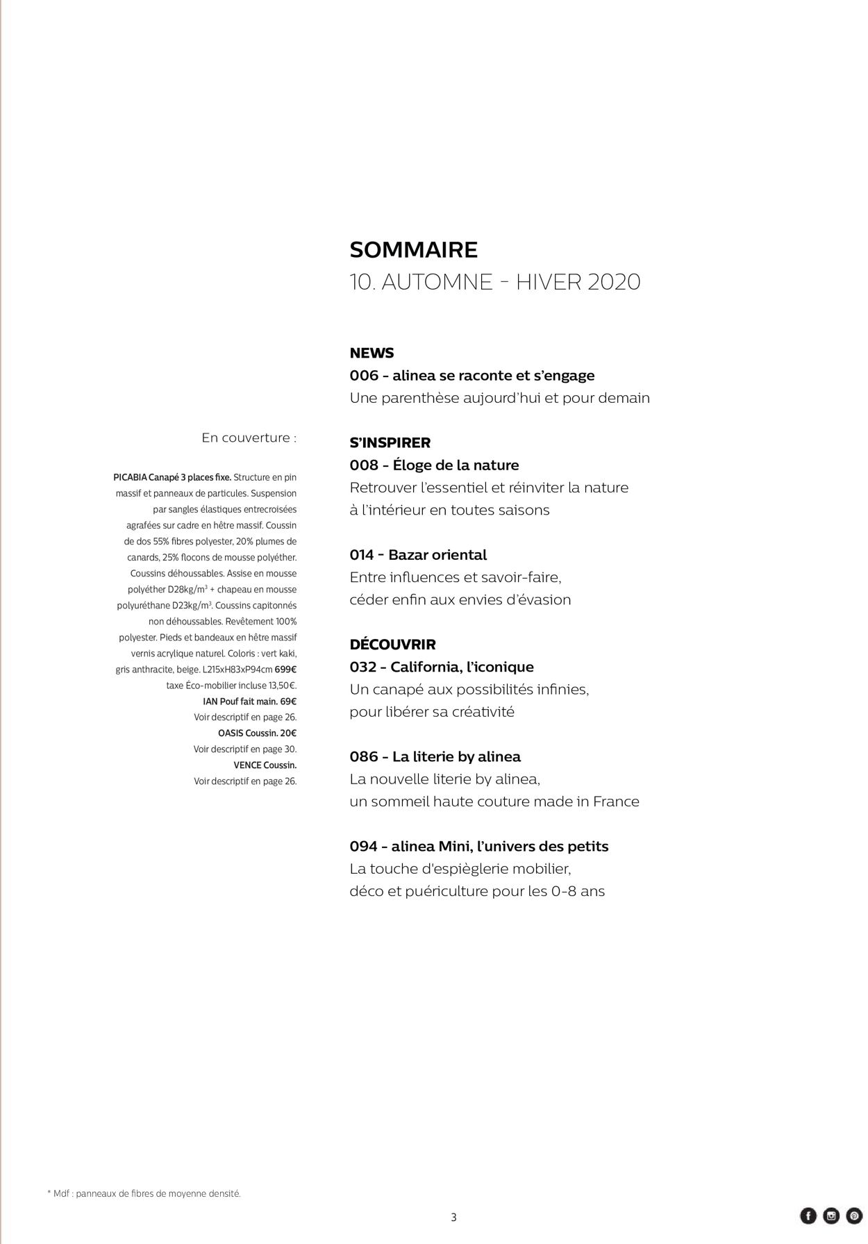 Alinéa Catalogue - 24.09-31.12.2020 (Page 3)