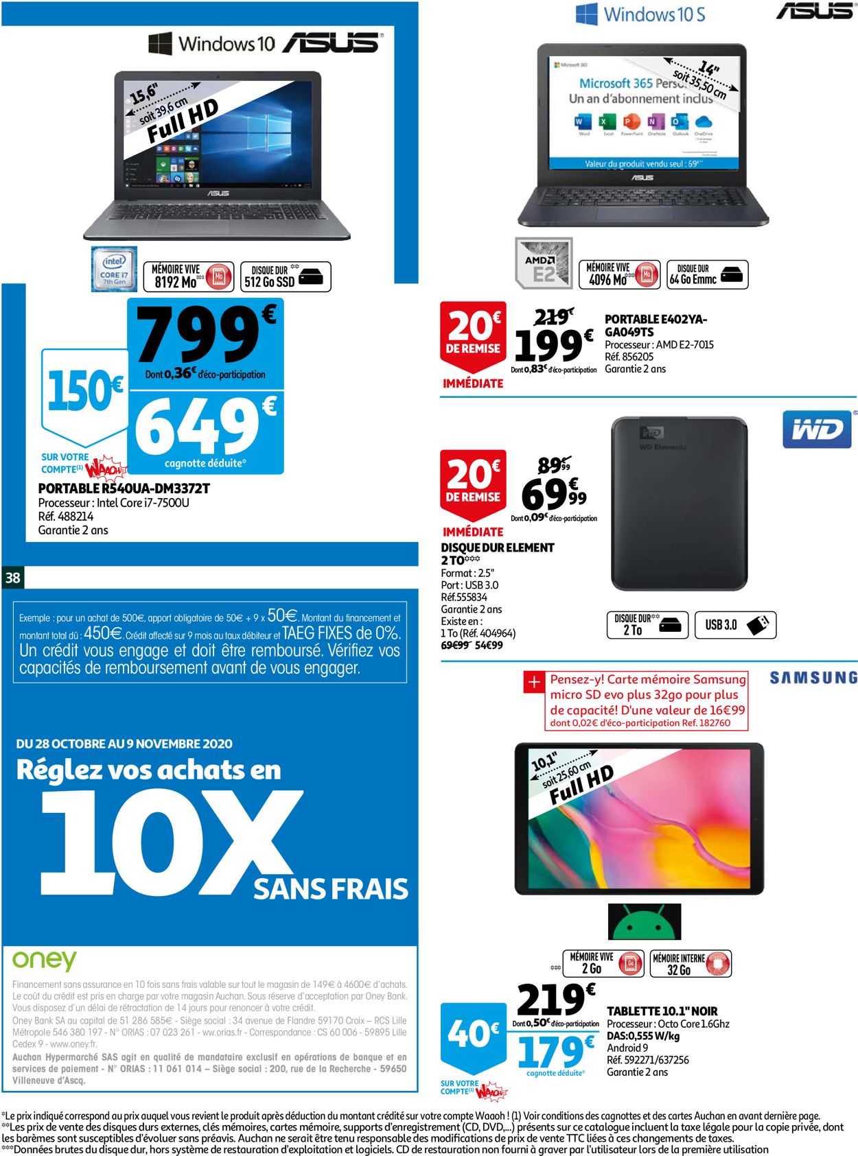 Auchan Catalogue - 28.10-03.11.2020 (Page 40)