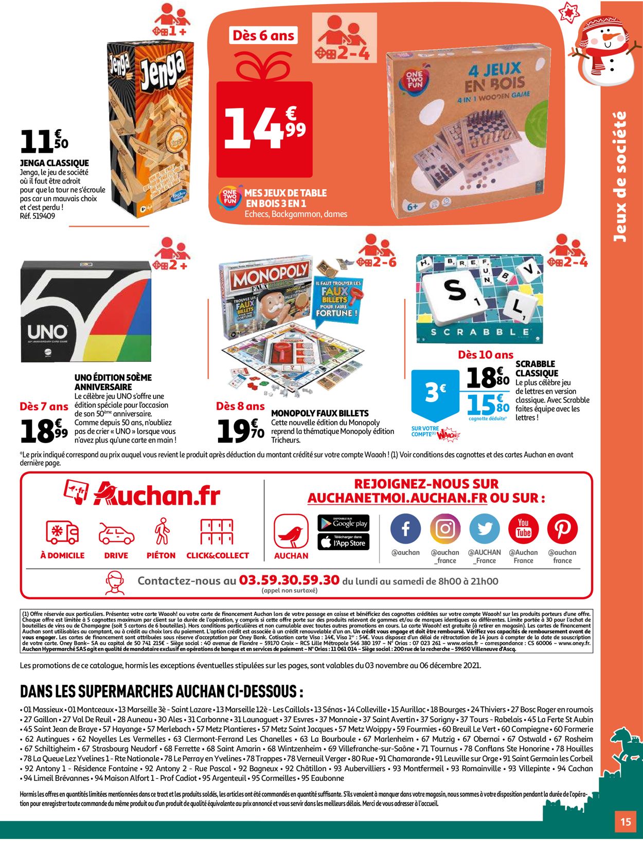 Auchan noël fêtes de fin d'année 2021 Catalogue - 03.11-06.12.2021 (Page 15)