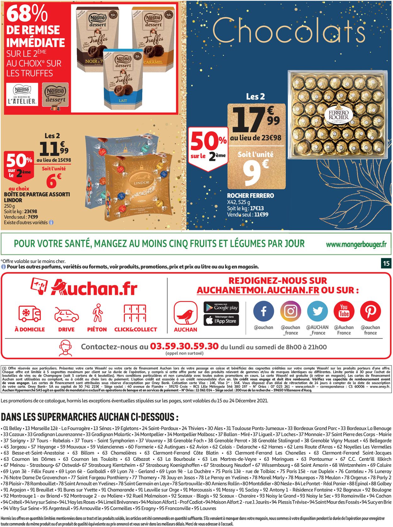 Auchan noël fêtes de fin d'année 2021 Catalogue - 15.12-24.12.2021 (Page 15)