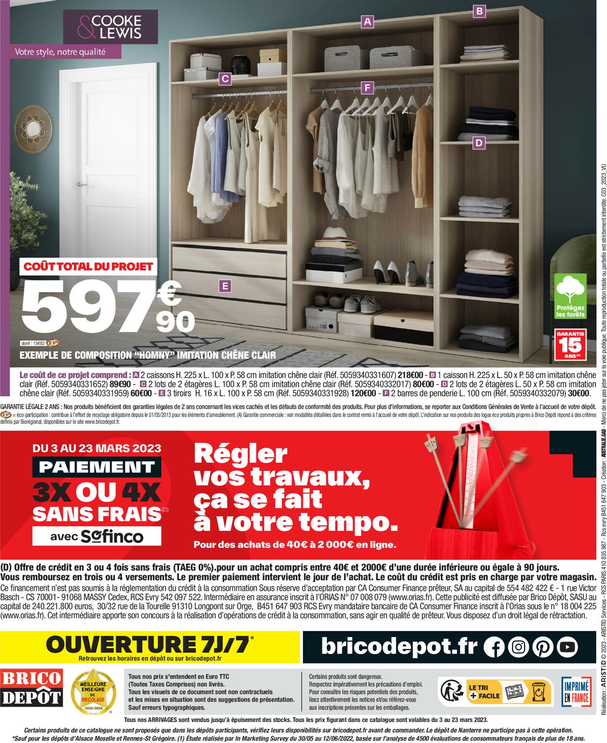 Brico Dépôt Catalogue - 02.03-23.03.2023 (Page 44)