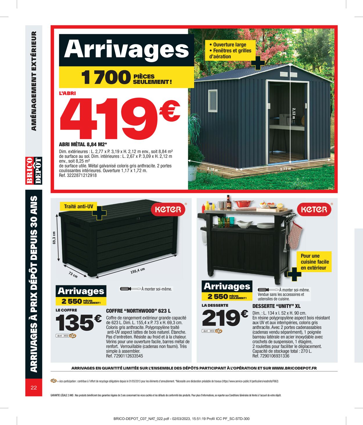 Brico Dépôt Catalogue - 06.04-27.04.2023 (Page 22)