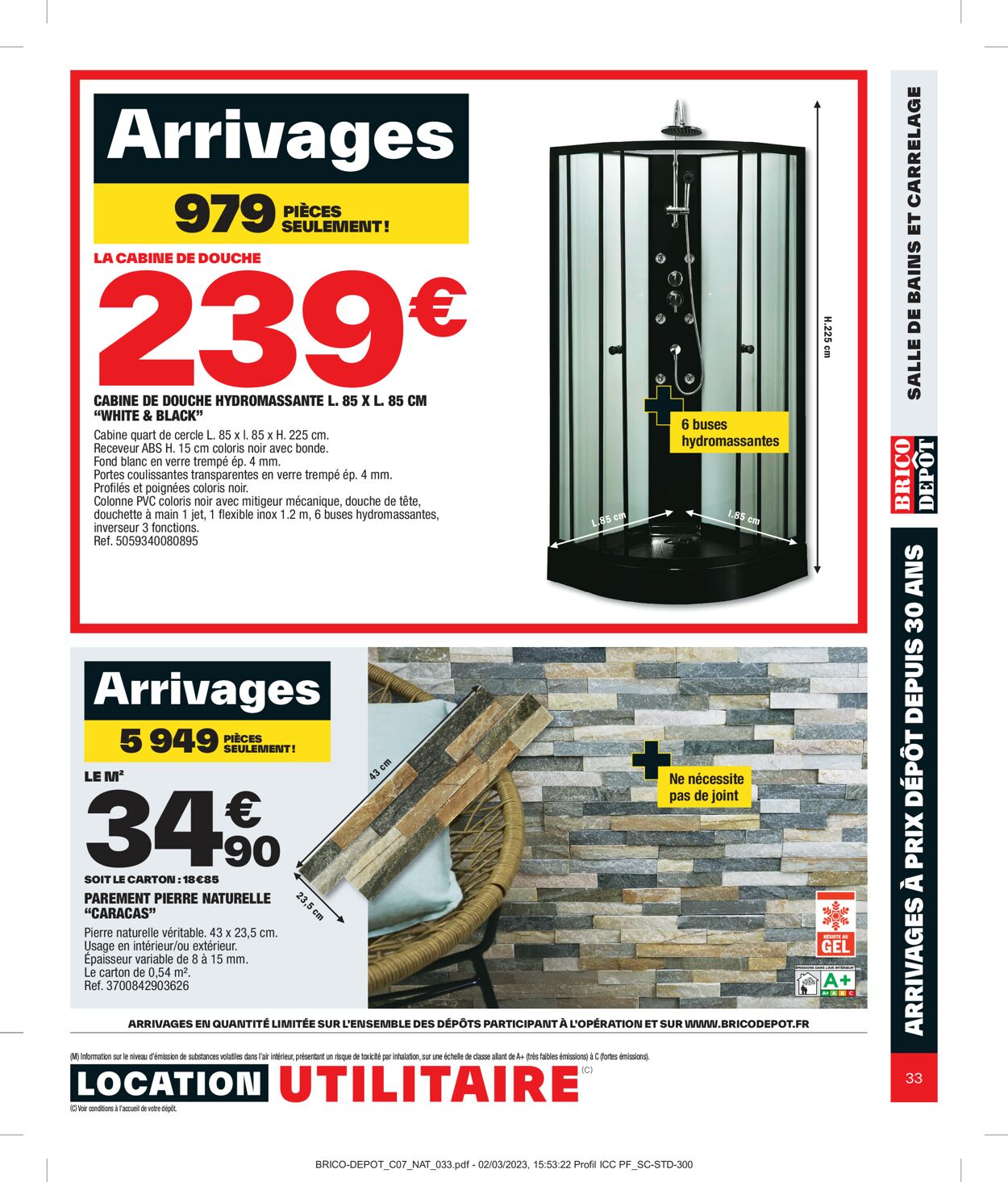 Brico Dépôt Catalogue - 06.04-27.04.2023 (Page 33)