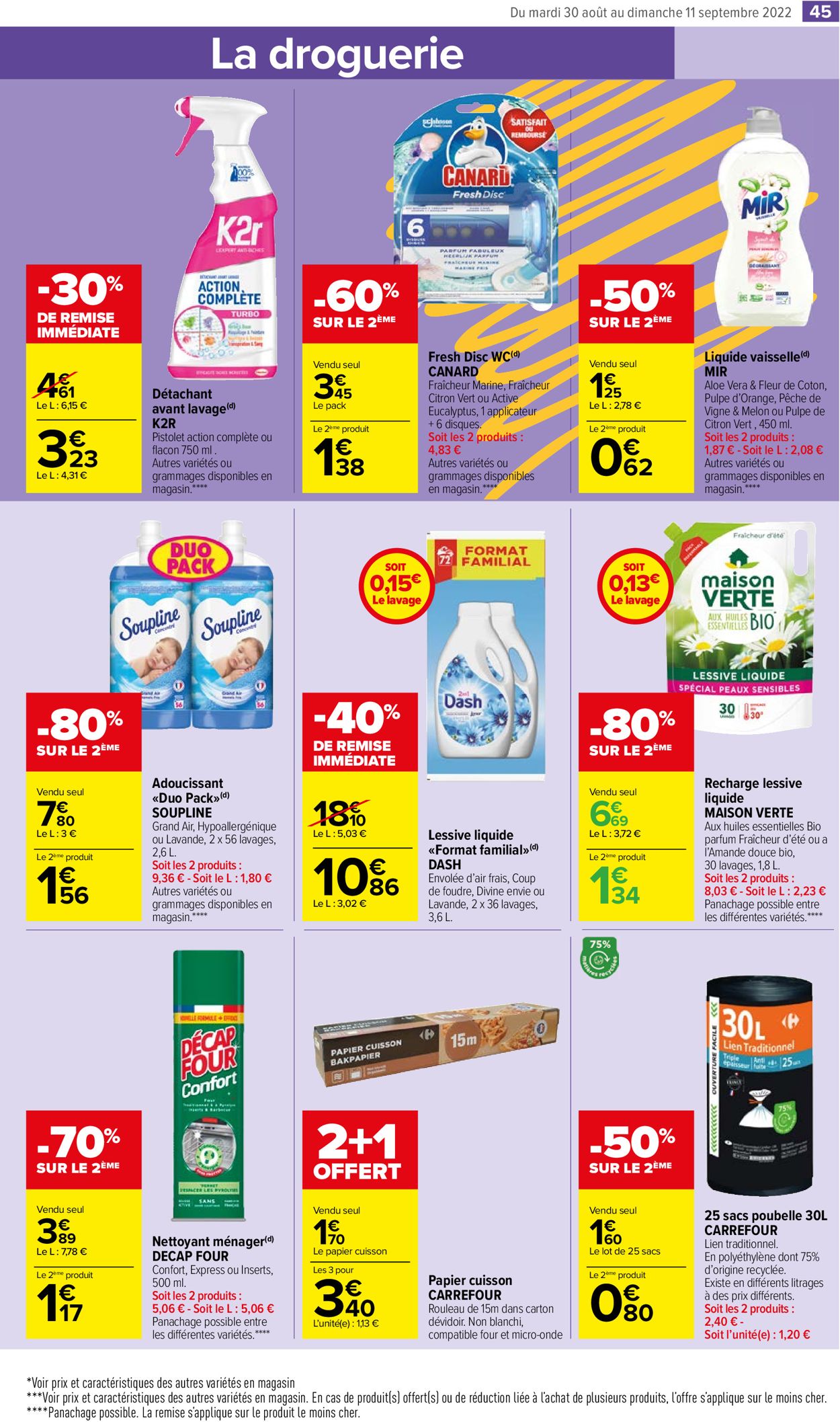 Carrefour Market Catalogue - 30.08-11.09.2022 (Page 45)