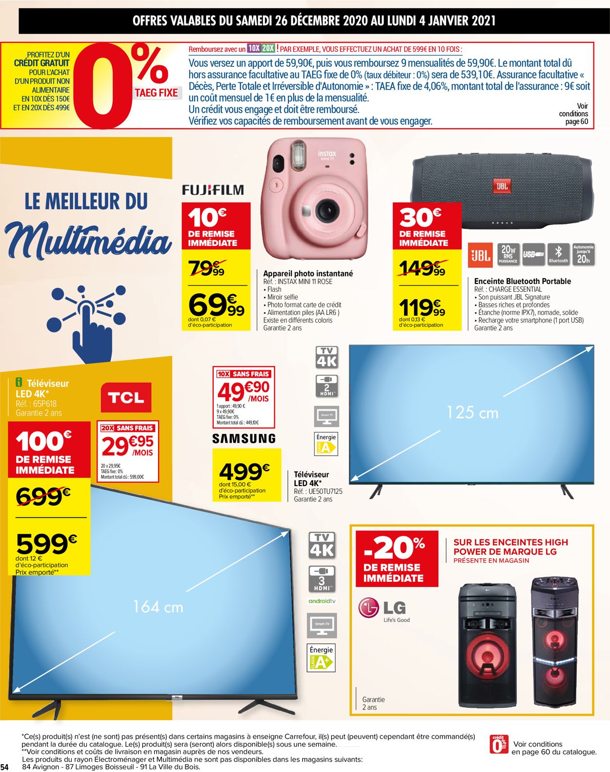 Carrefour Grand ReveIillon Catalogue - 26.12-31.12.2020 (Page 54)