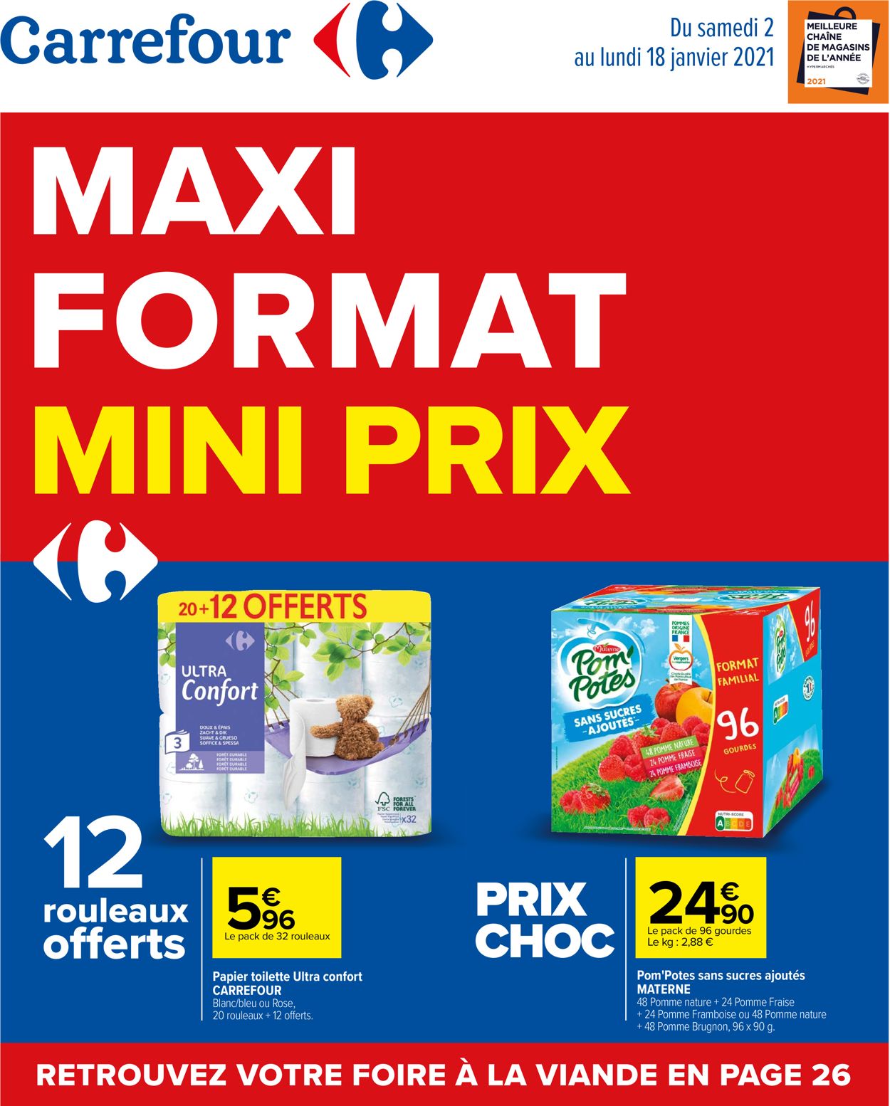 Carrefour Maxi Format Mini Print 2021 Catalogue - 02.01-18.01.2021
