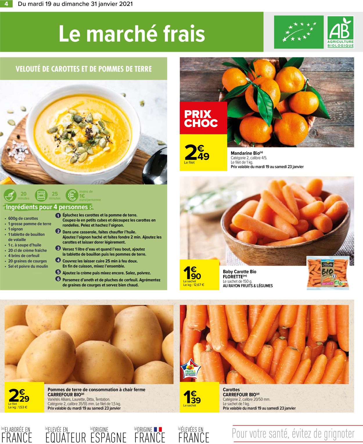 Carrefour Manger Sain 2021 Catalogue - 19.01-31.01.2021 (Page 4)