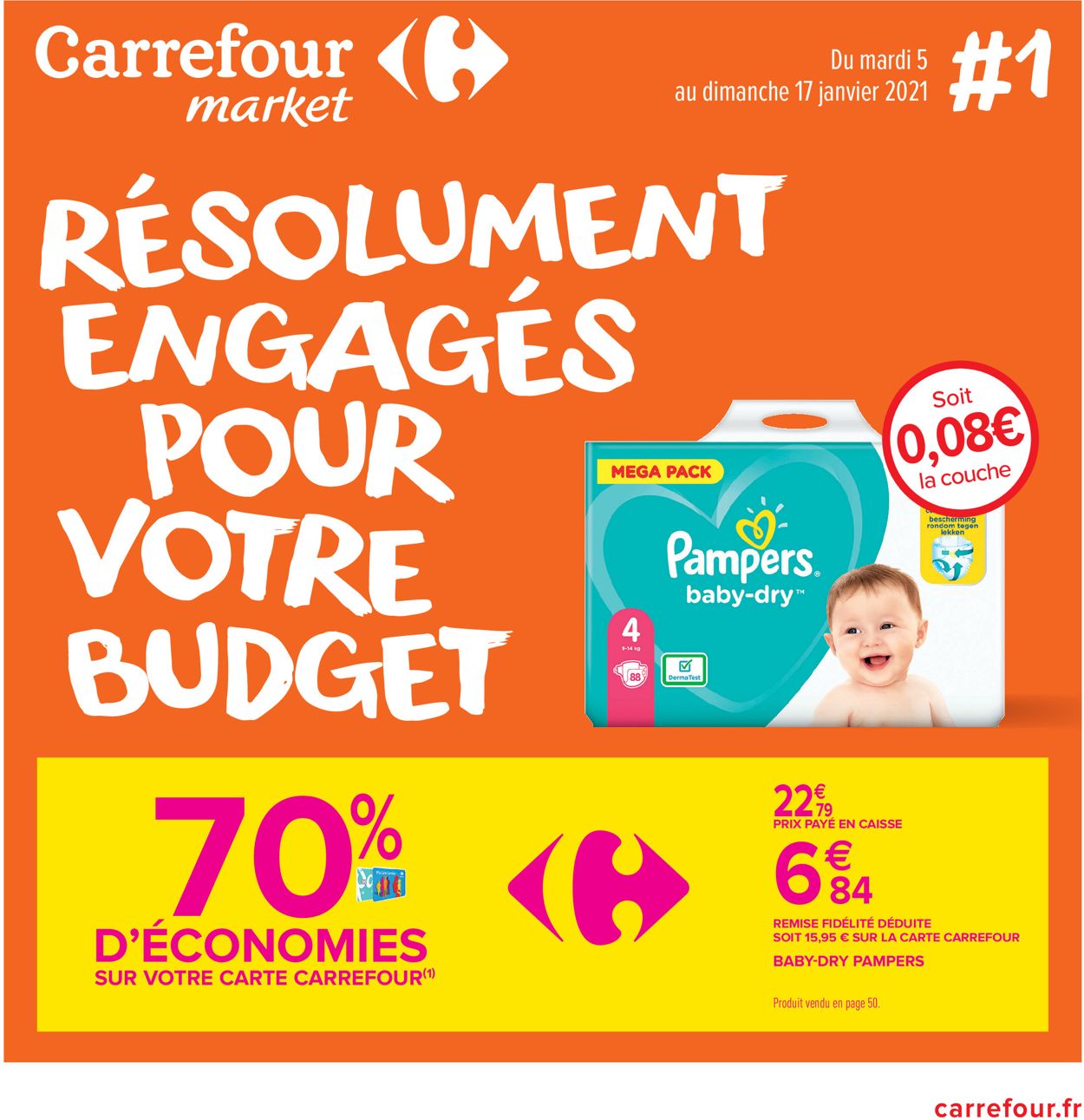 Carrefour Résolument engagés pour votre budget 2021 Catalogue - 05.01-17.01.2021