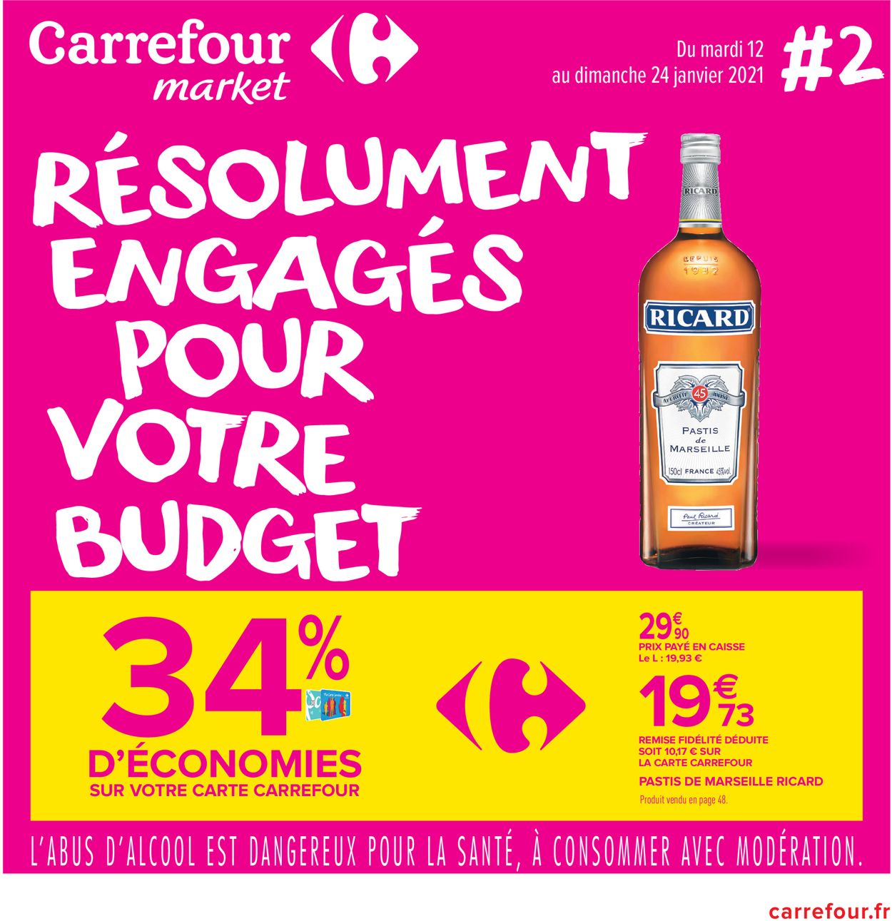 Carrefour Résolument Engagés Pour Votre Budget 2021 Catalogue - 12.01-24.01.2021