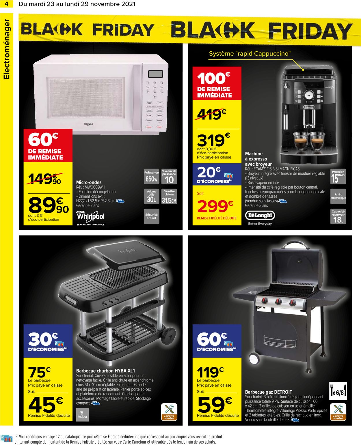 Carrefour BLACK WEEK 2021 Catalogue - 23.11-29.11.2021 (Page 4)