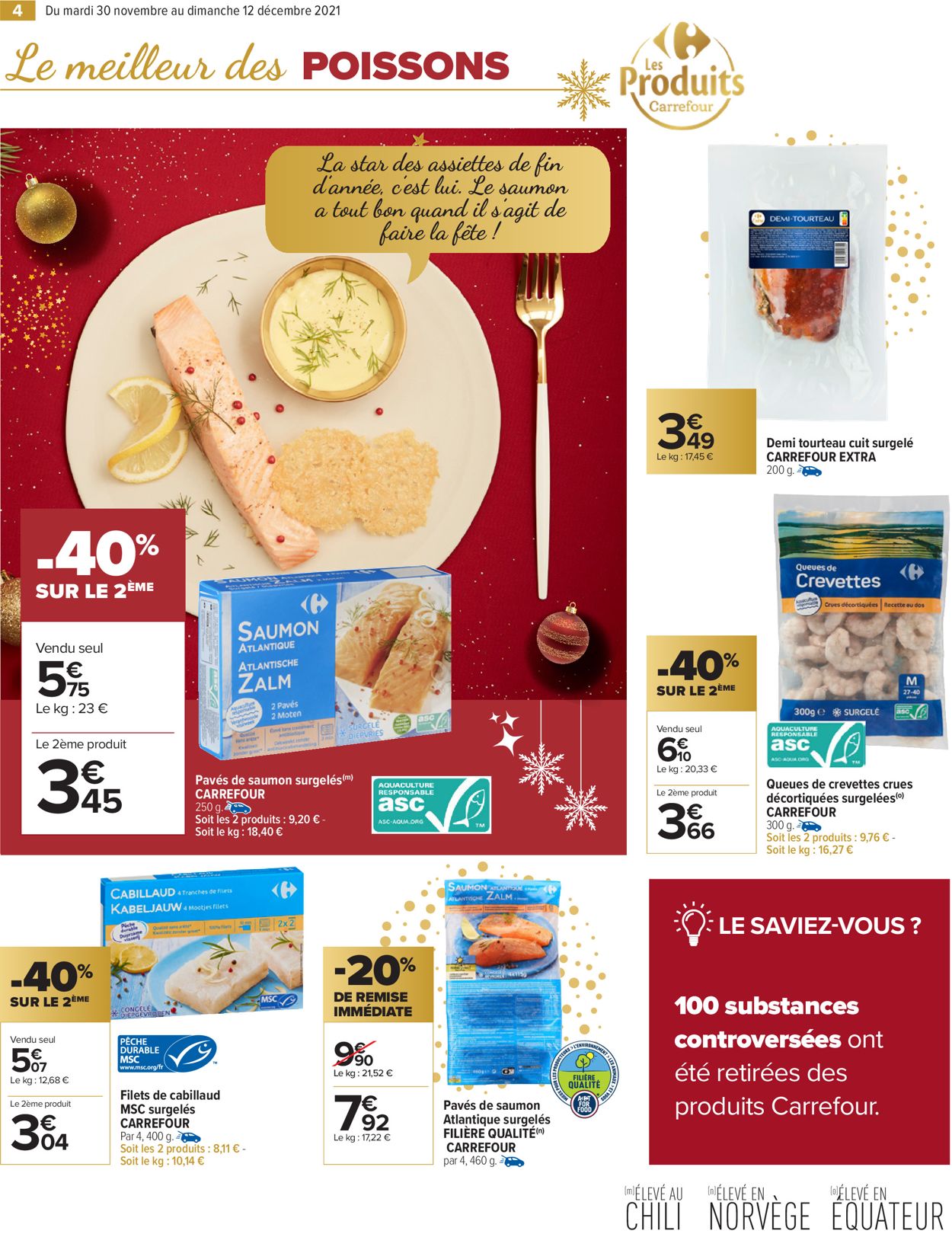 Carrefour noël fêtes de fin d'année 2021 Catalogue - 30.11-12.12.2021 (Page 4)