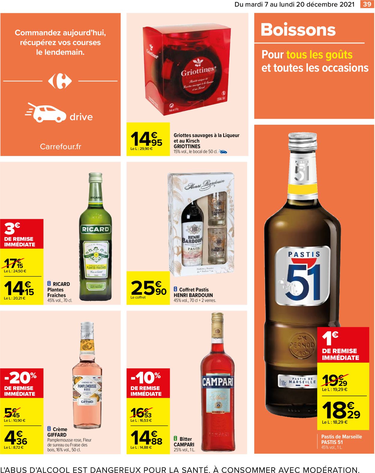 Carrefour noël fêtes de fin d'année 2021 Catalogue - 07.12-20.12.2021 (Page 39)
