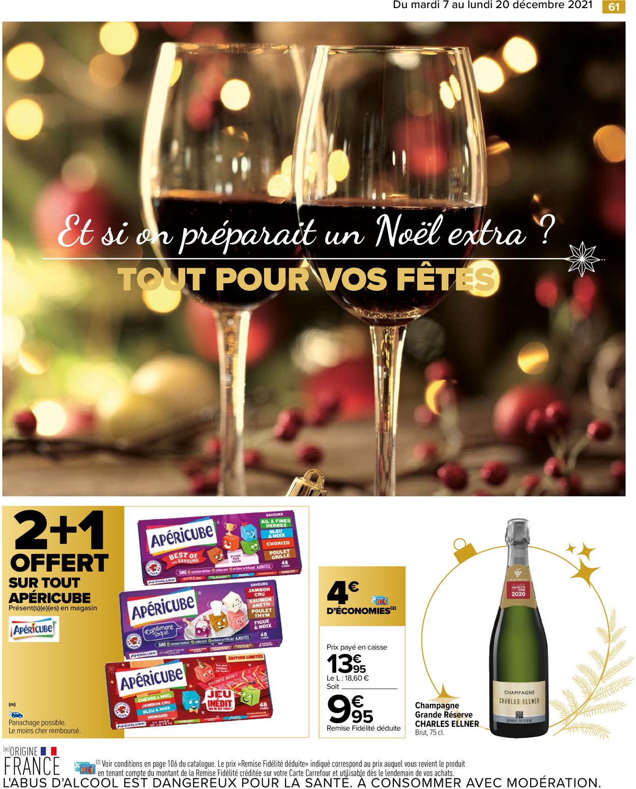 Carrefour noël fêtes de fin d'année 2021 Catalogue - 07.12-20.12.2021 (Page 61)