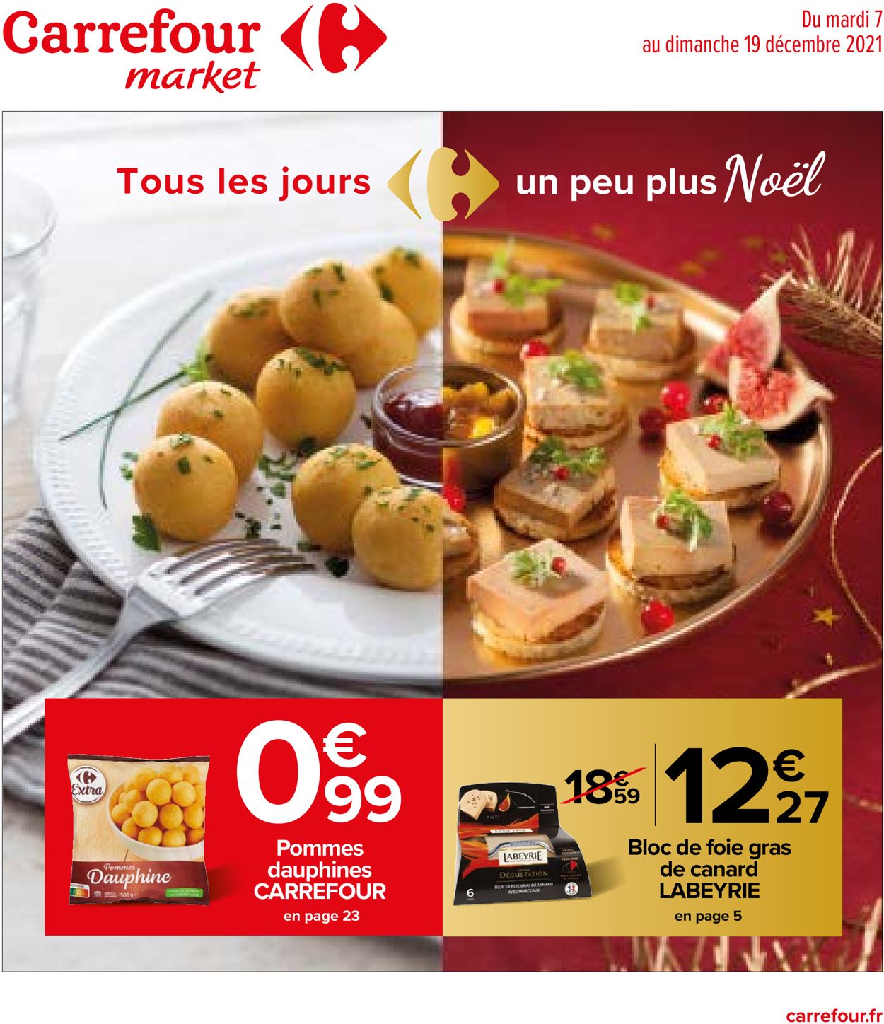 Carrefour noël fêtes de fin d'année 2021 Catalogue - 07.12-19.12.2021
