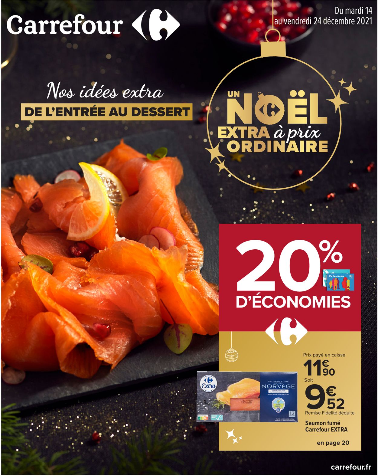 Carrefour noël fêtes de fin d'année 2021 Catalogue - 14.12-24.12.2021