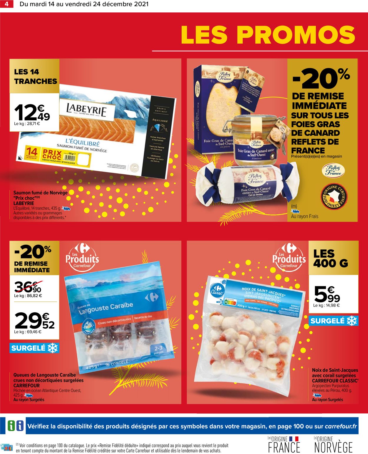 Carrefour noël fêtes de fin d'année 2021 Catalogue - 14.12-24.12.2021 (Page 4)
