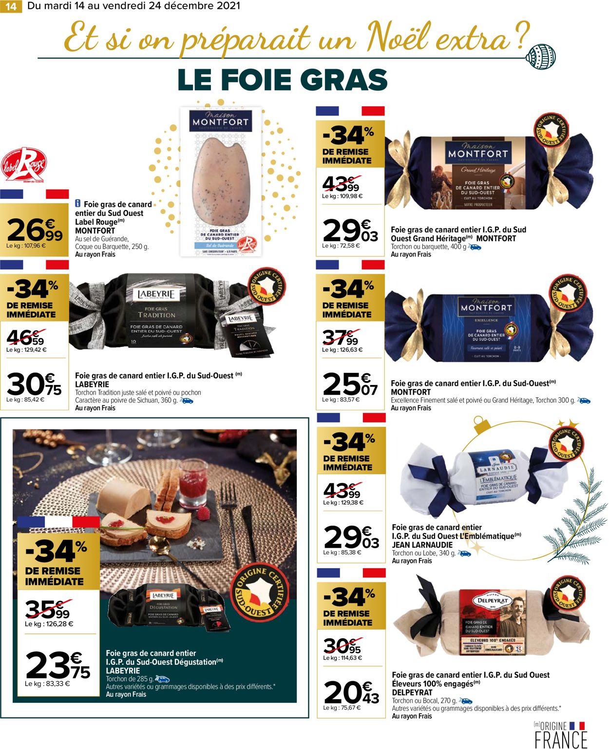 Carrefour noël fêtes de fin d'année 2021 Catalogue - 14.12-24.12.2021 (Page 14)