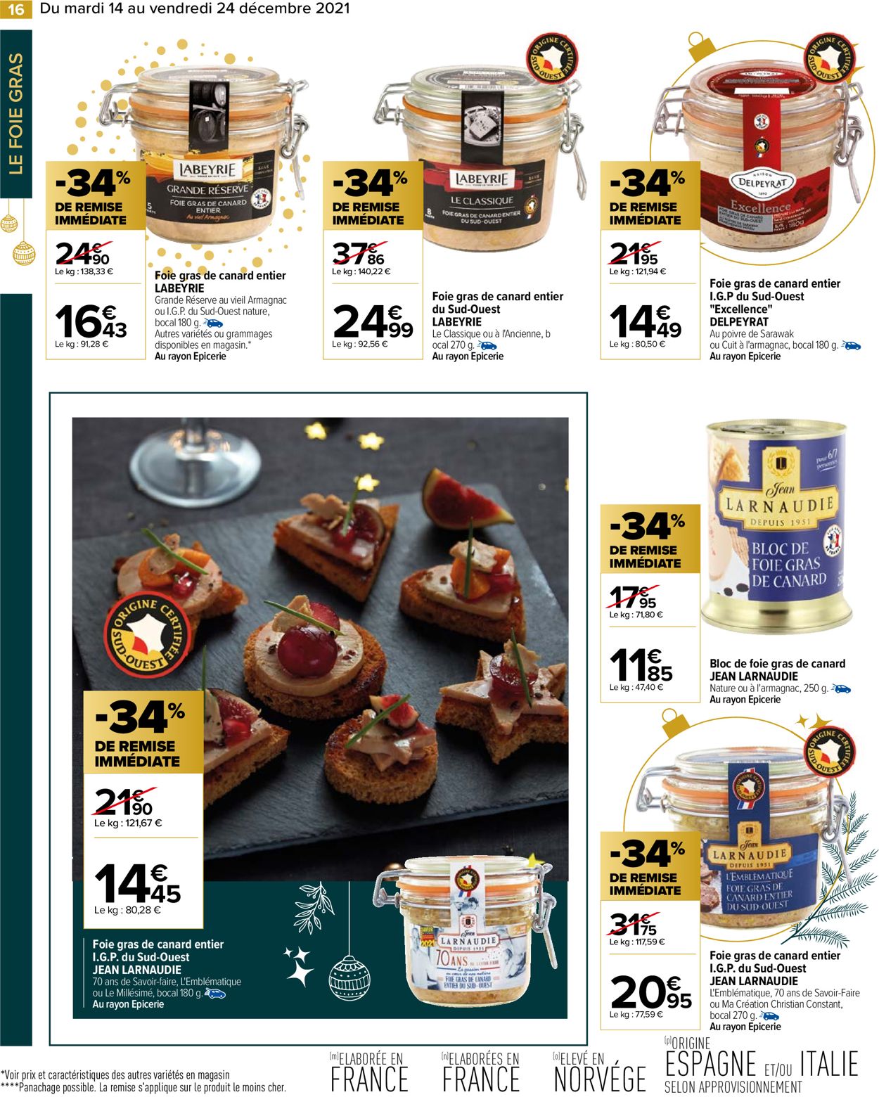 Carrefour noël fêtes de fin d'année 2021 Catalogue - 14.12-24.12.2021 (Page 16)