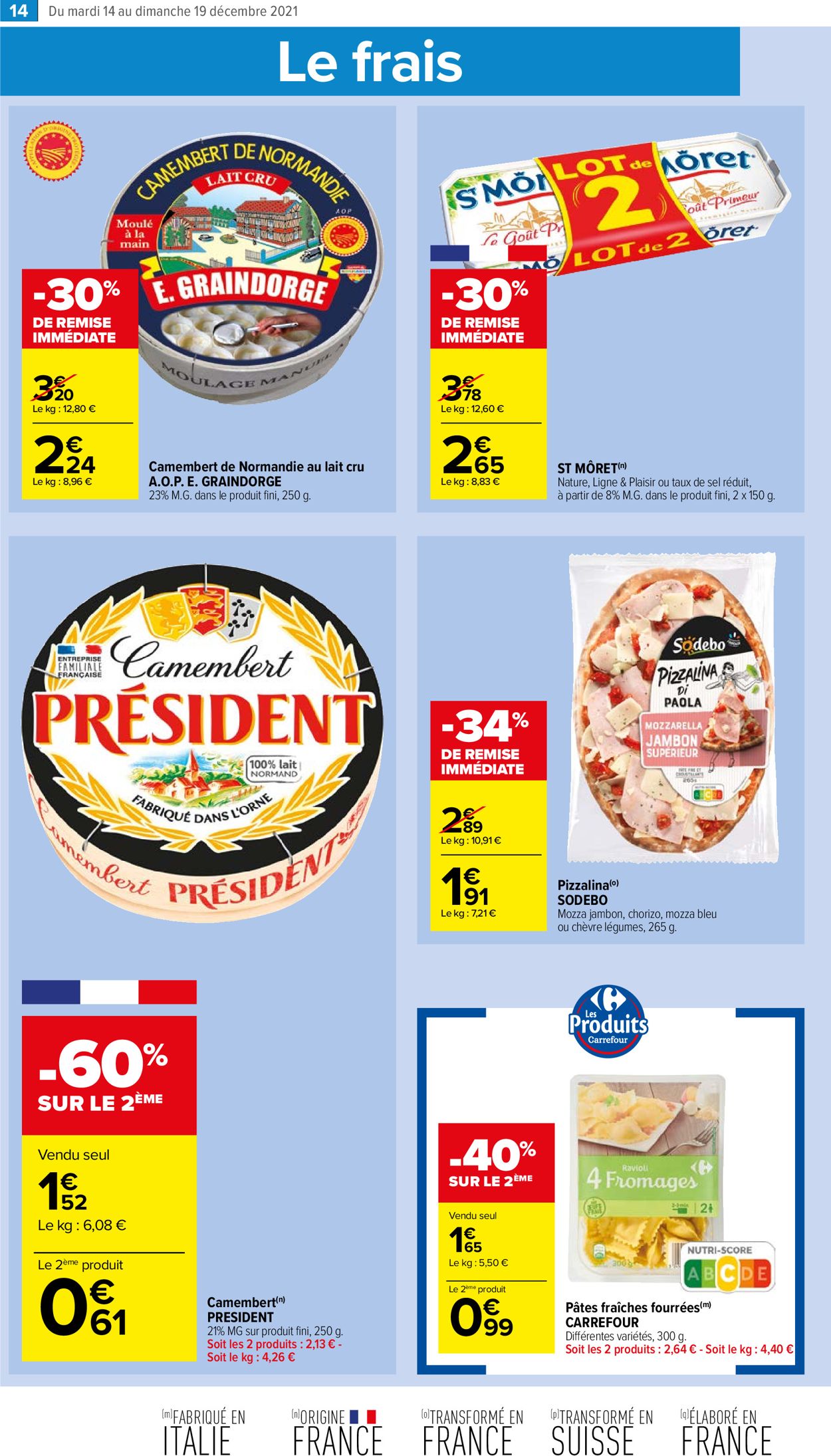 Carrefour noël fêtes de fin d'année 2021 Catalogue - 14.12-19.12.2021 (Page 14)