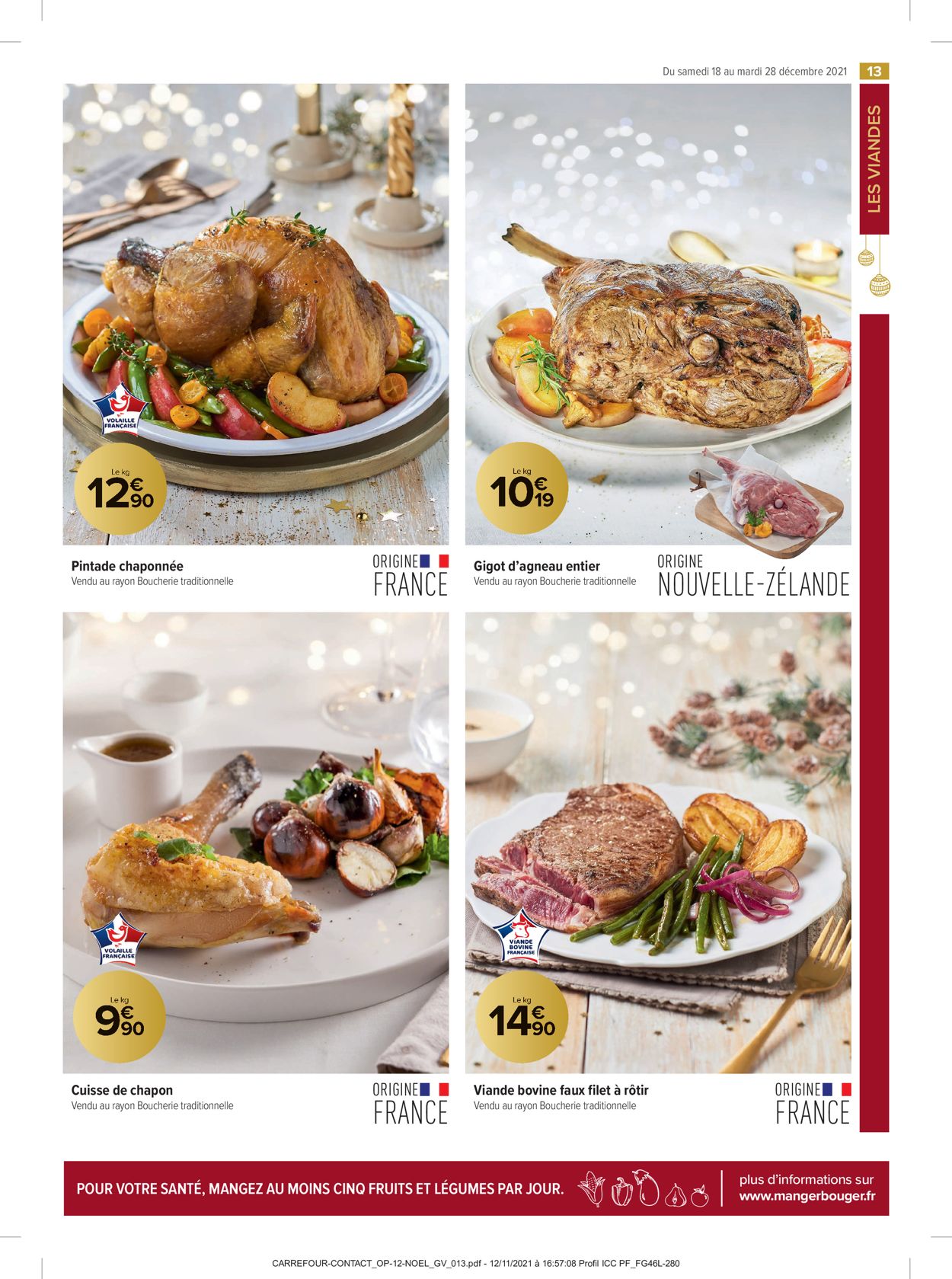 Carrefour noël fêtes de fin d'année 2021 Catalogue - 18.12-28.12.2021 (Page 13)