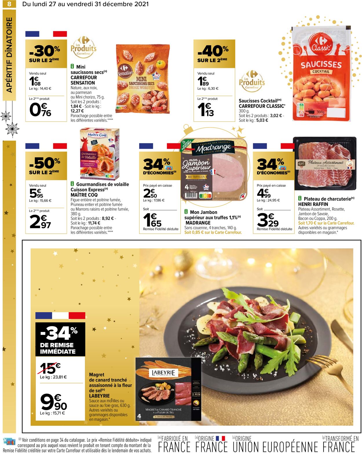 Carrefour noël fêtes de fin d'année 2021 Catalogue - 27.12-31.12.2021 (Page 8)