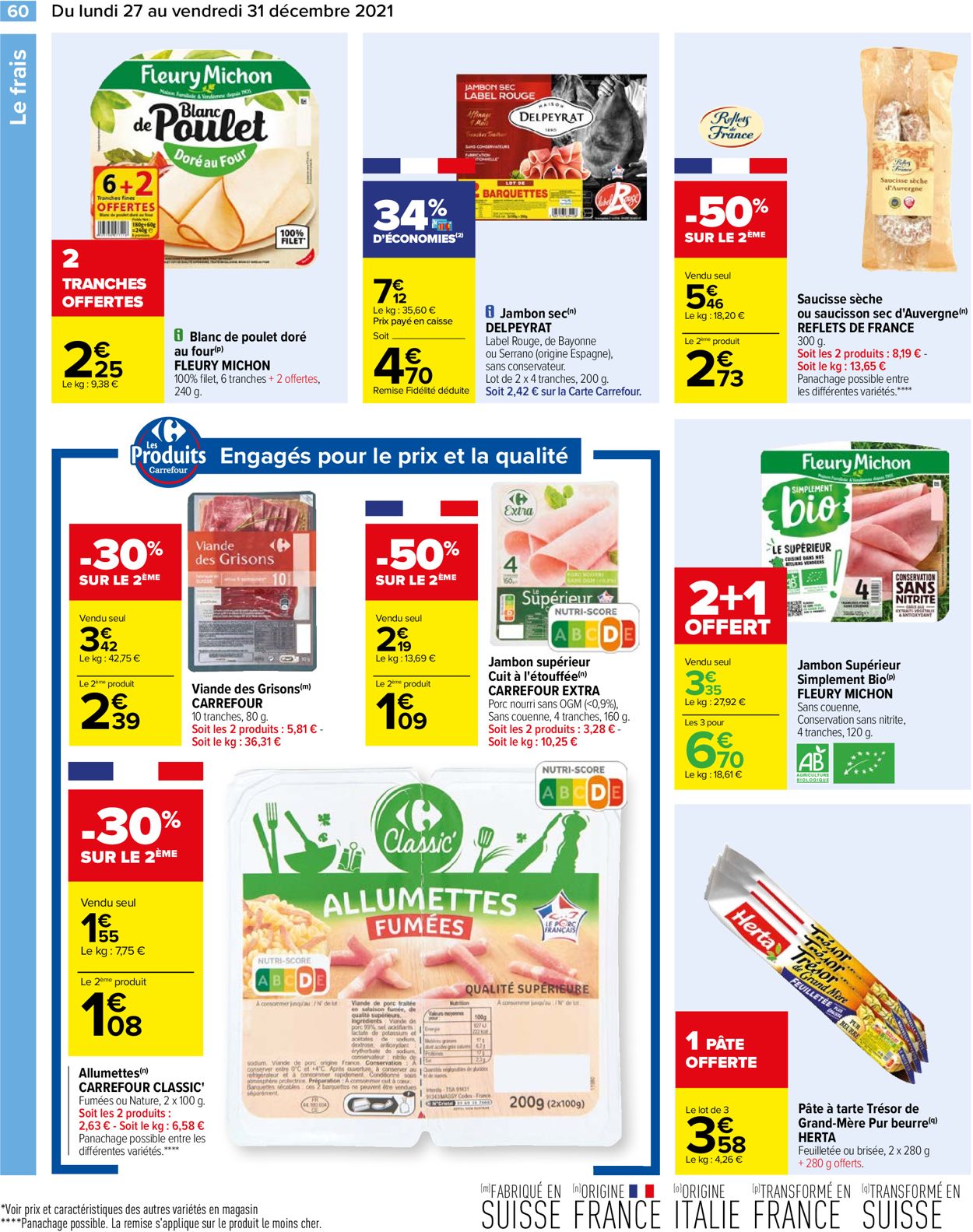 Carrefour noël fêtes de fin d'année 2021 Catalogue - 27.12-31.12.2021 (Page 60)