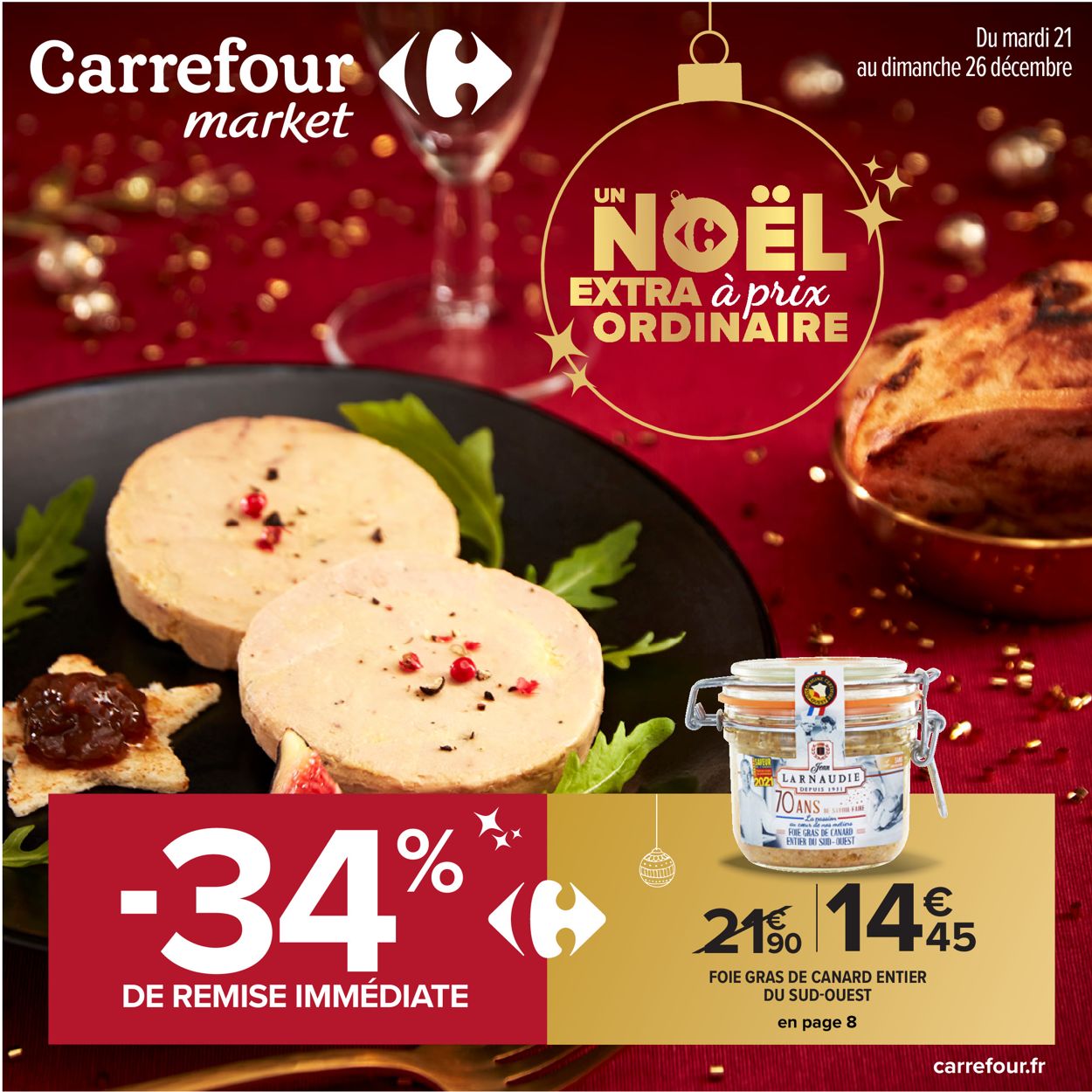 Carrefour noël fêtes de fin d'année 2021 Catalogue - 21.12-26.12.2021
