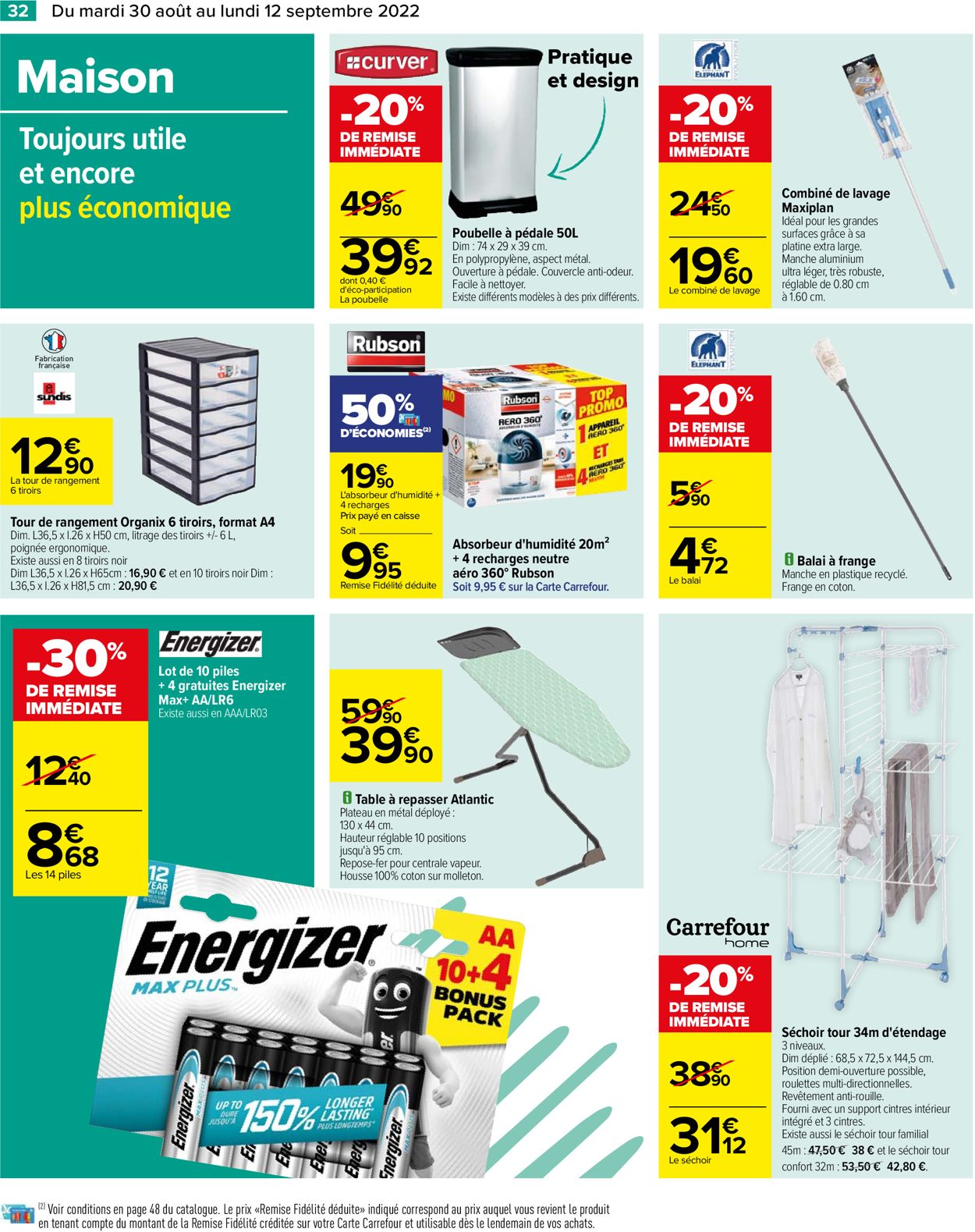 Carrefour Catalogue - 30.08-12.09.2022 (Page 32)