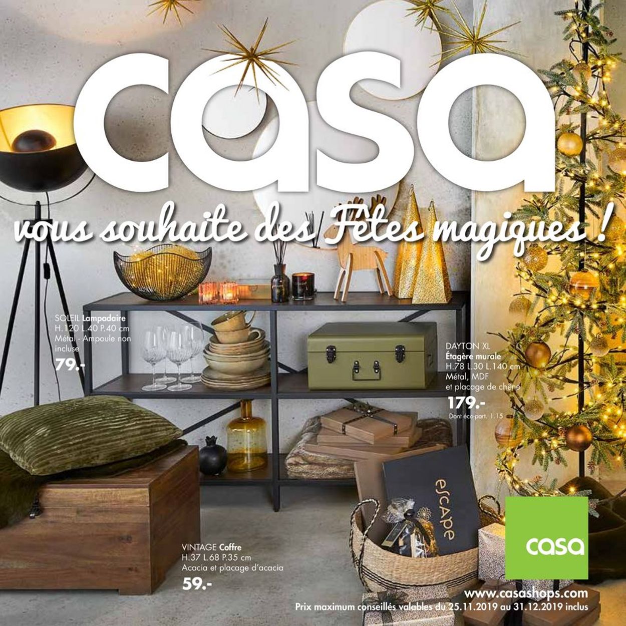 Casa catalogue de Noël 2019 Catalogue - 25.11-31.12.2019