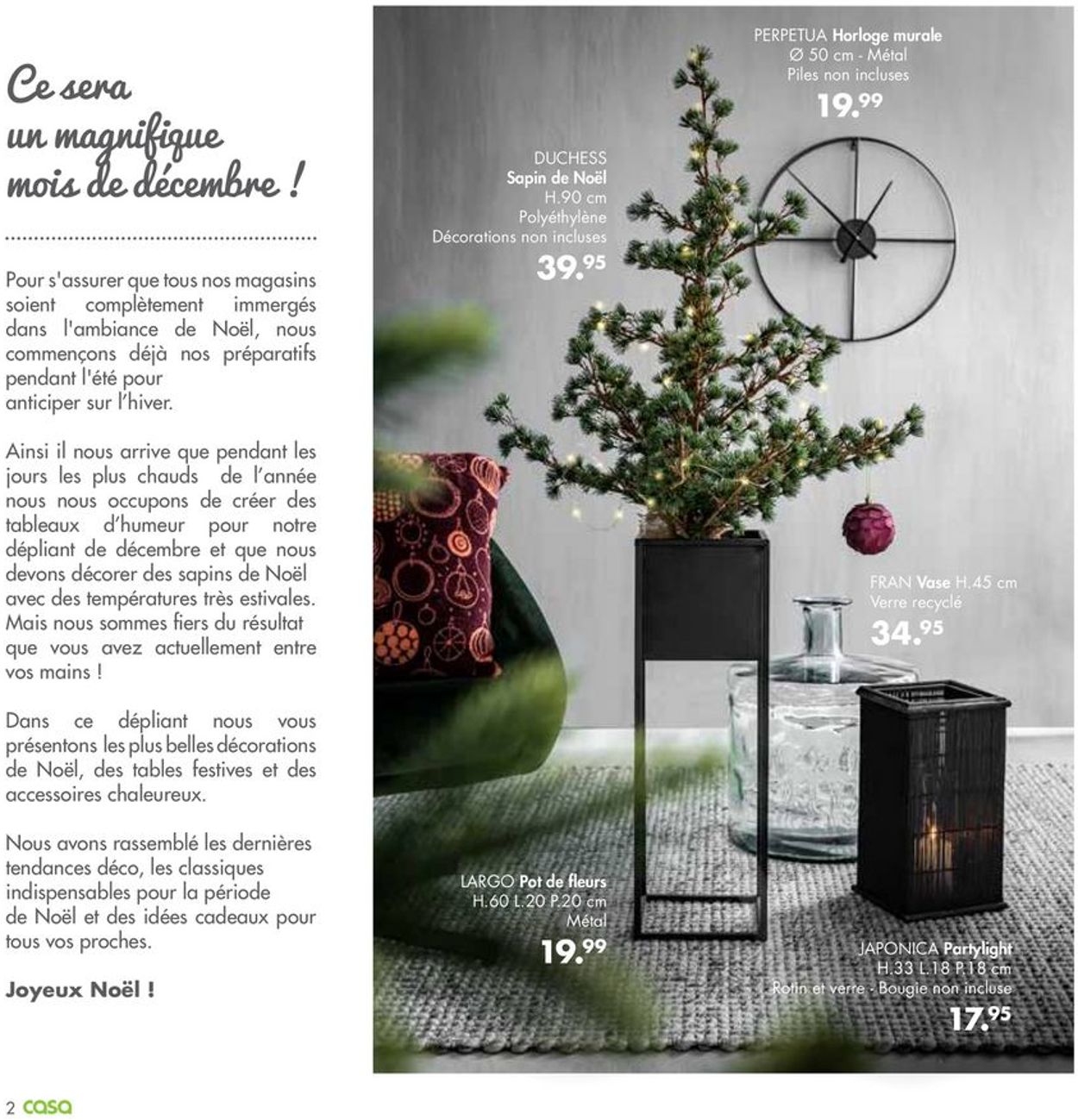 Casa catalogue de Noël 2019 Catalogue - 25.11-31.12.2019 (Page 2)