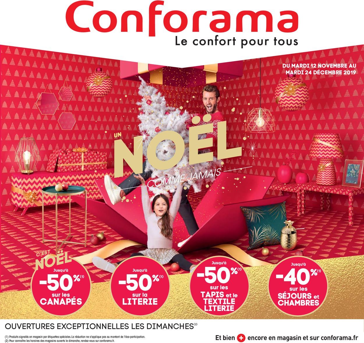 Conforama catalogue de Noël 2019 Catalogue - 12.11-24.12.2019
