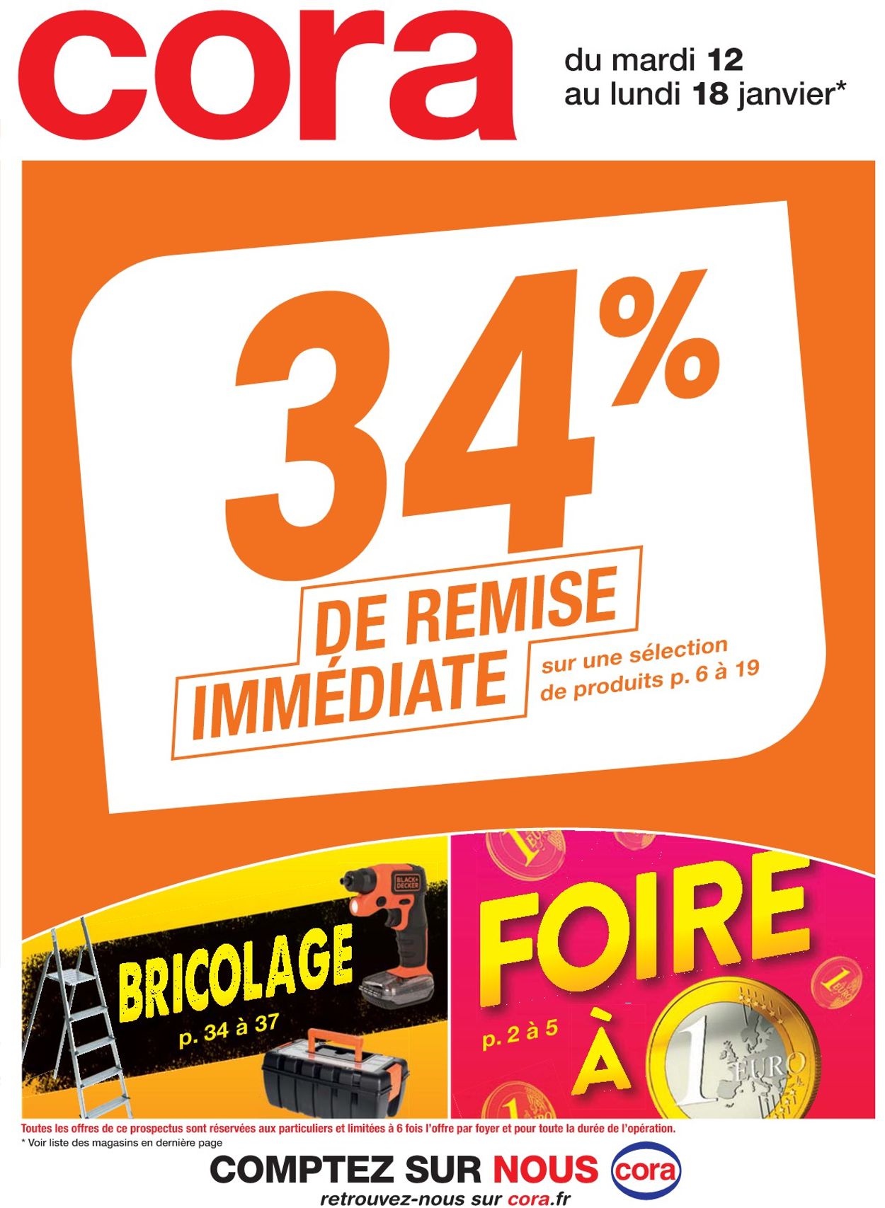 Cora 34% De Remise Immédiate 2021 Catalogue - 12.01-18.01.2021