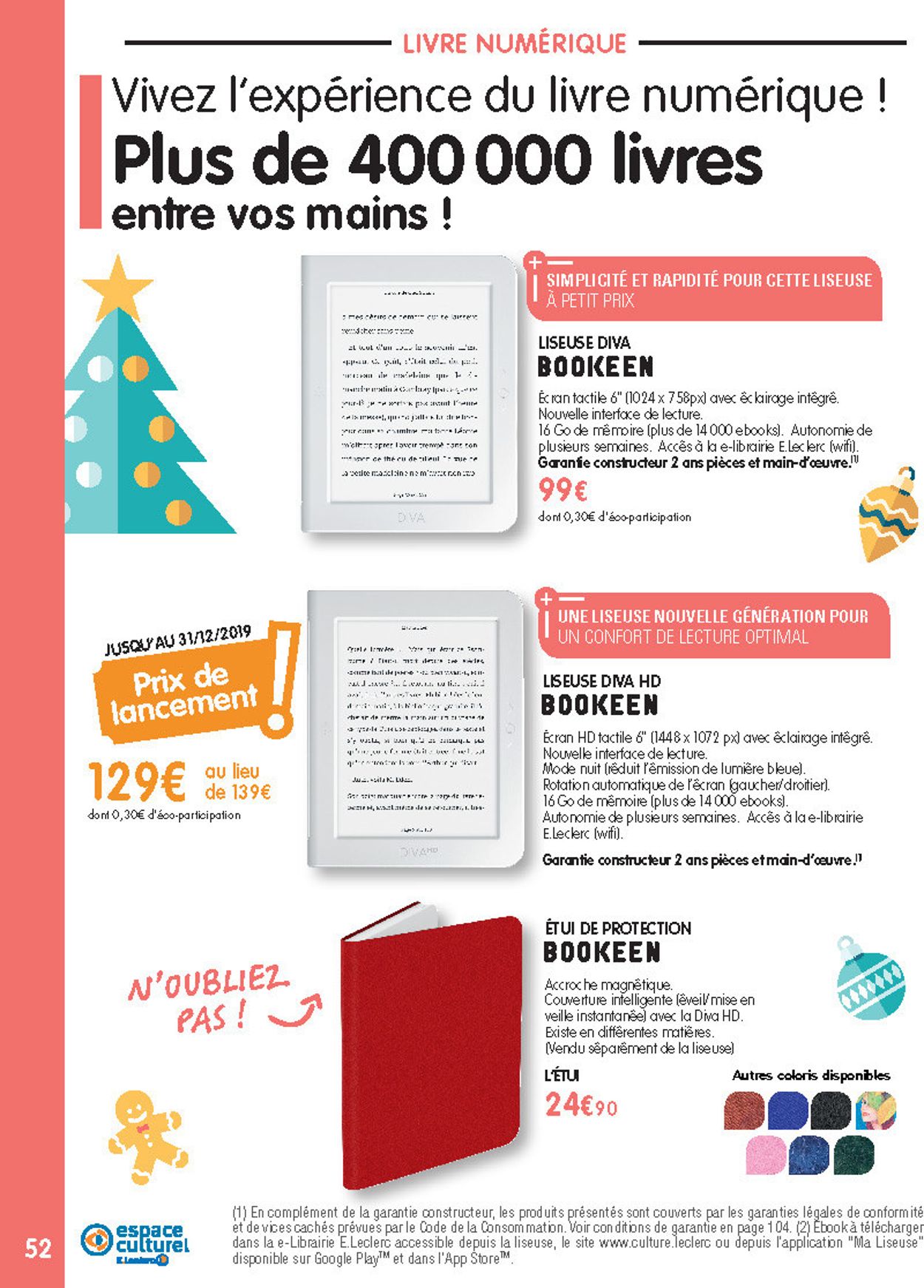 E.leclerc catalogue de Noël 2019 Catalogue - 19.11-14.12.2019 (Page 52)