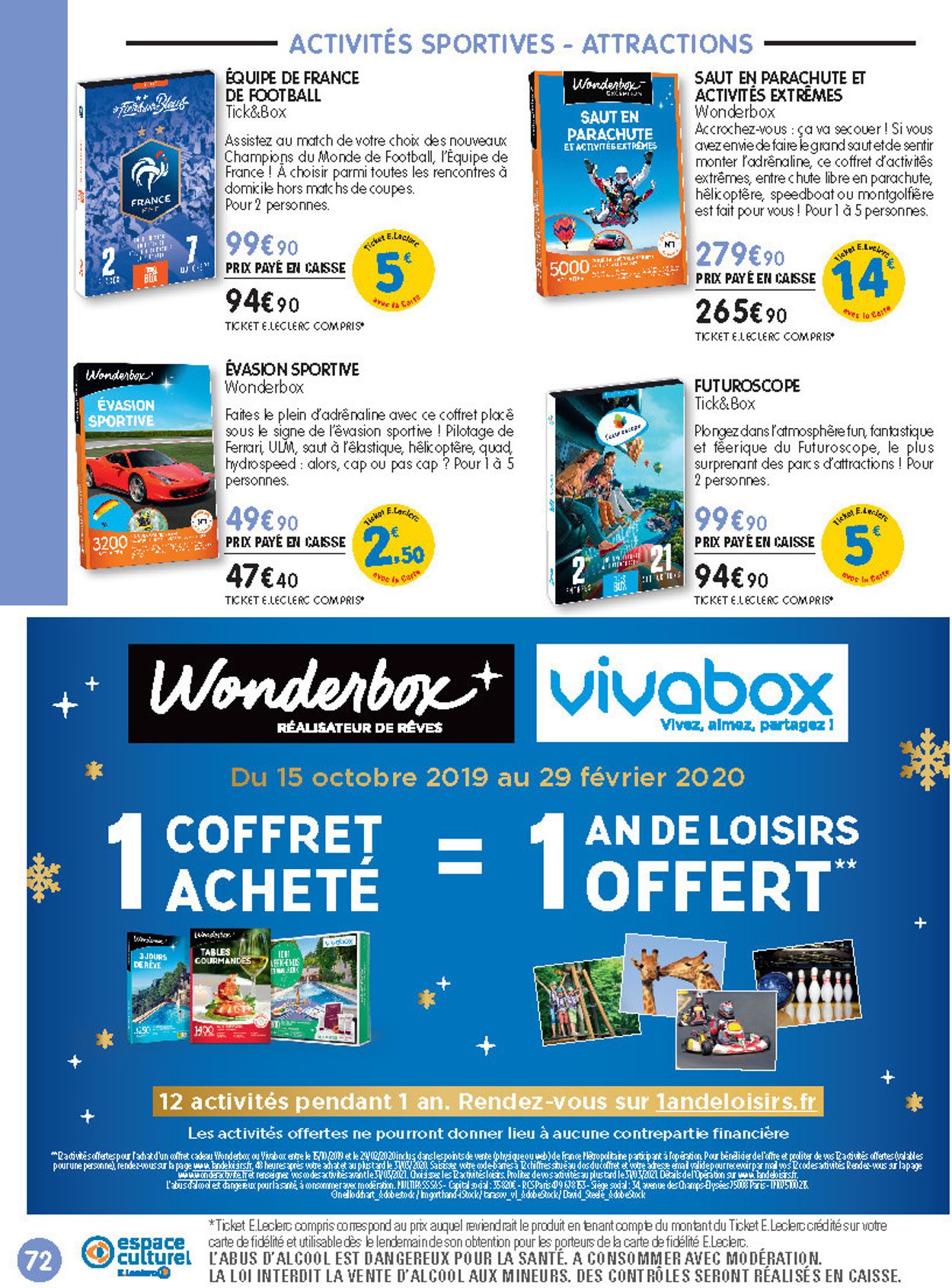 E.leclerc catalogue de Noël 2019 Catalogue - 19.11-14.12.2019 (Page 72)