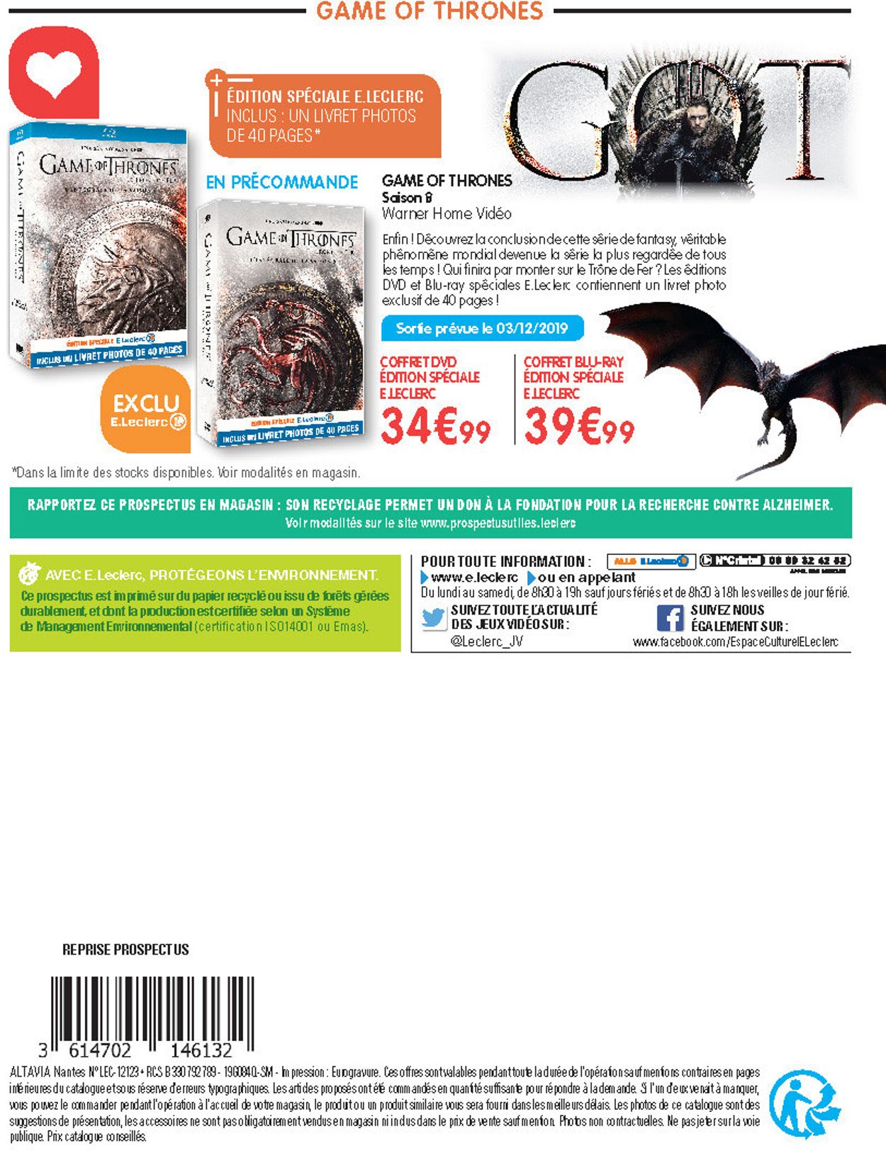 E.leclerc catalogue de Noël 2019 Catalogue - 19.11-14.12.2019 (Page 108)
