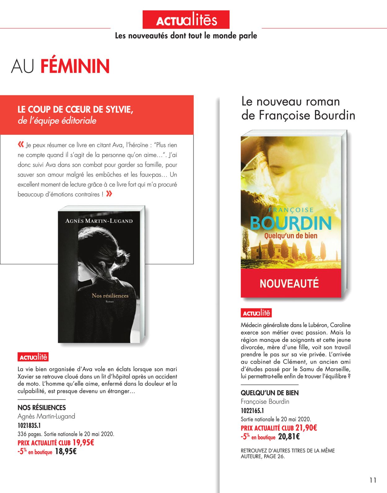 France Loisirs Catalogue - 25.05-31.07.2020 (Page 11)