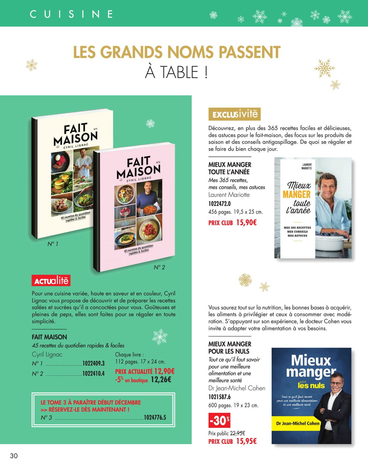 France Loisirs Noel Catalogue - 09.11-31.12.2020 (Page 30)