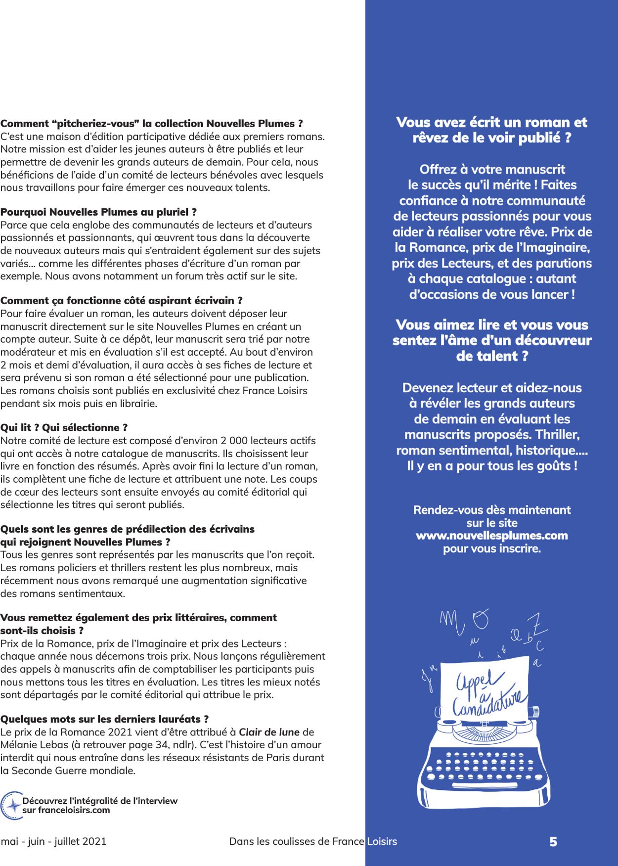 France Loisirs Catalogue - 01.05-31.07.2021 (Page 5)