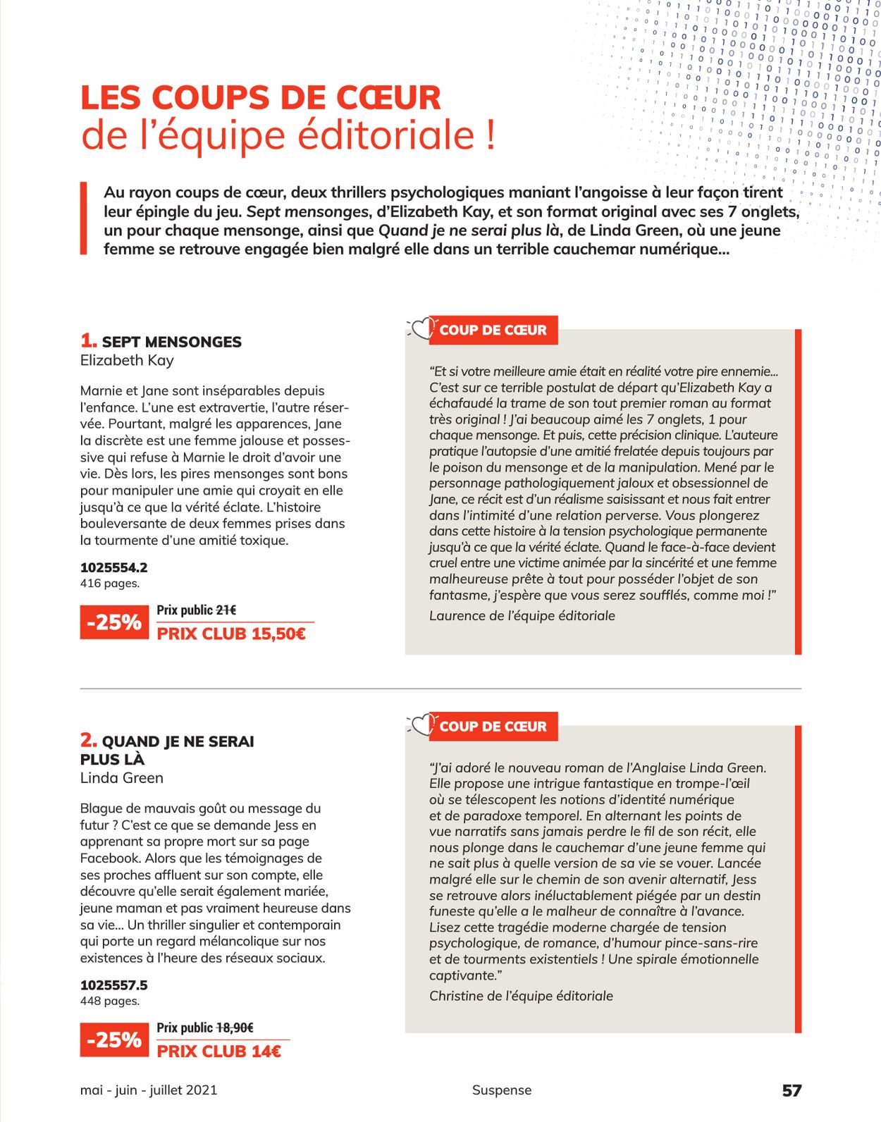 France Loisirs Catalogue - 01.05-31.07.2021 (Page 57)
