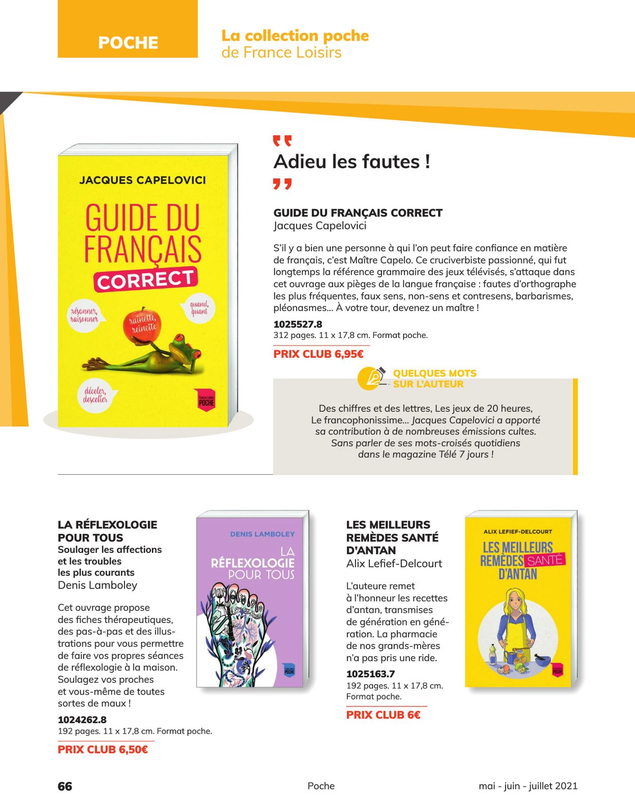 France Loisirs Catalogue - 01.05-31.07.2021 (Page 66)