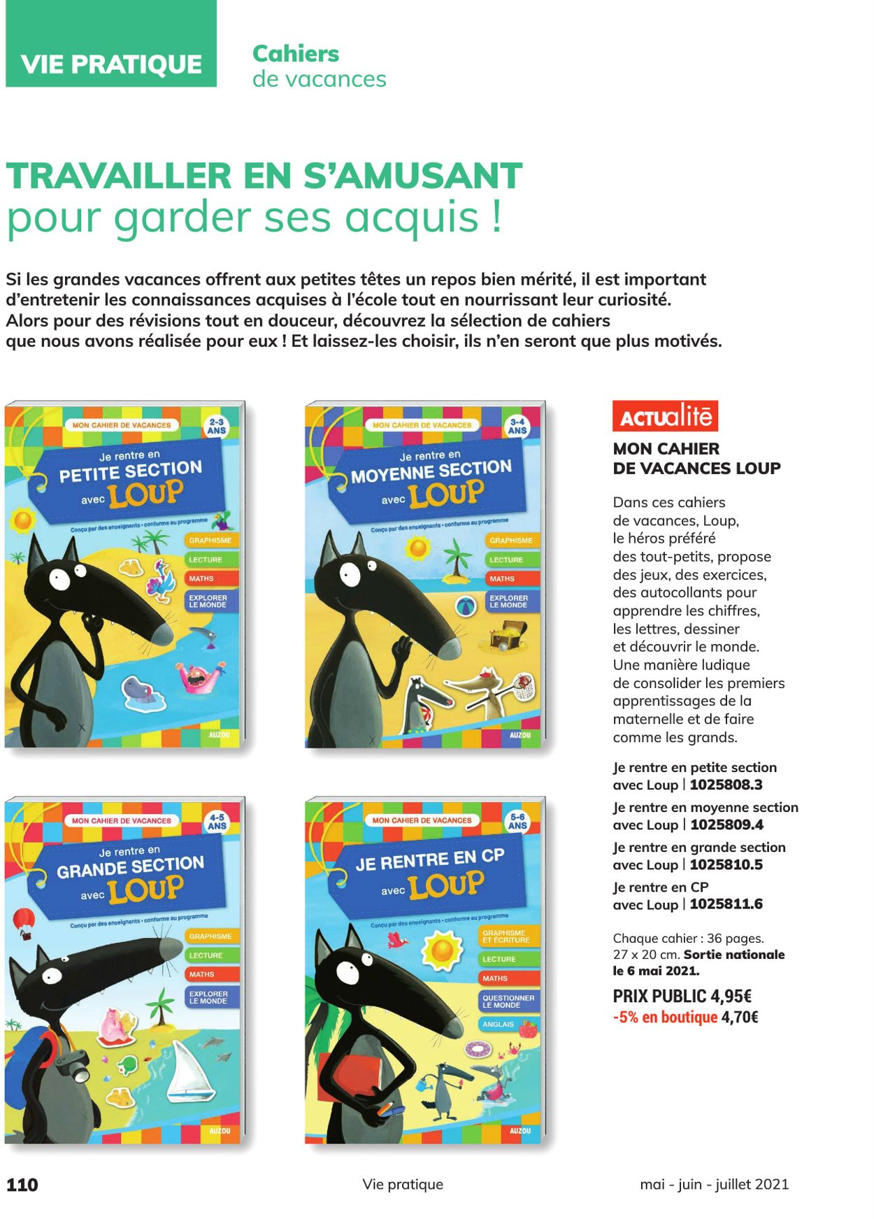 France Loisirs Catalogue - 01.05-31.07.2021 (Page 110)