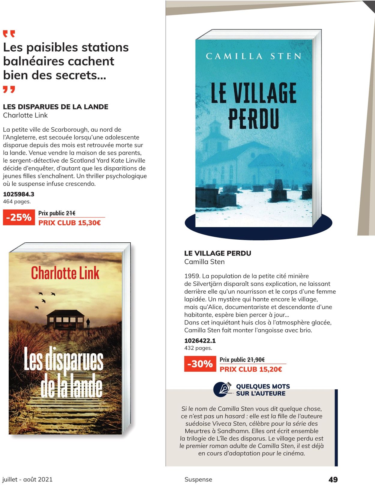 France Loisirs Catalogue - 01.07-31.08.2021 (Page 49)