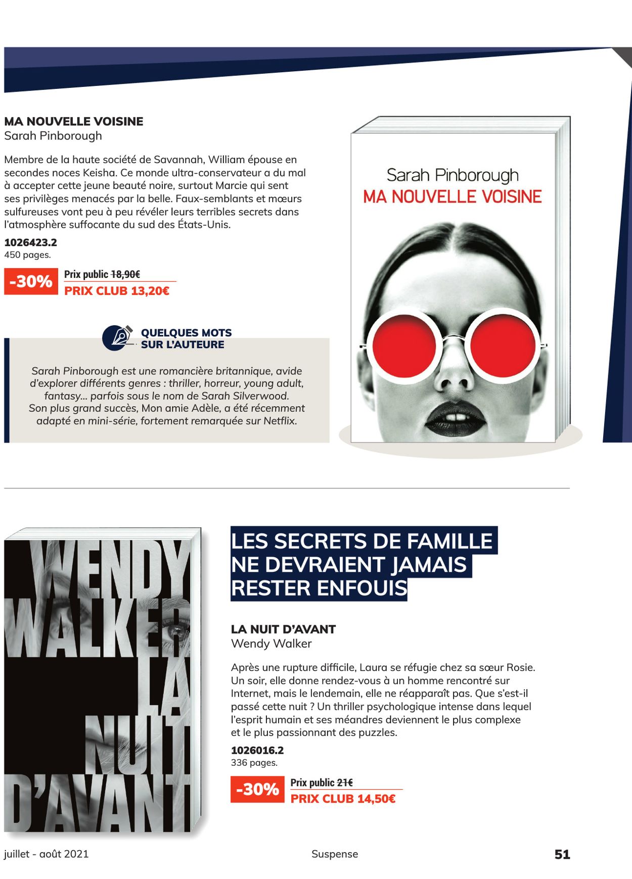 France Loisirs Catalogue - 01.07-31.08.2021 (Page 51)