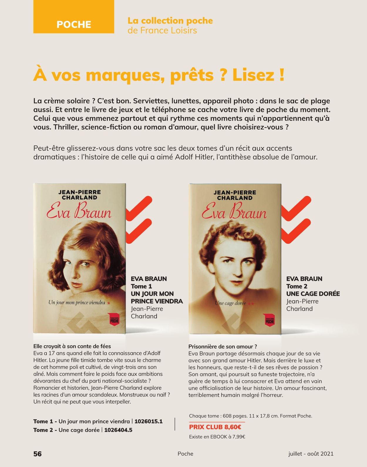 France Loisirs Catalogue - 01.07-31.08.2021 (Page 56)
