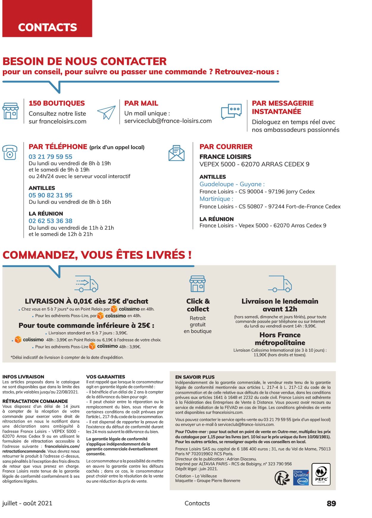 France Loisirs Catalogue - 01.07-31.08.2021 (Page 89)