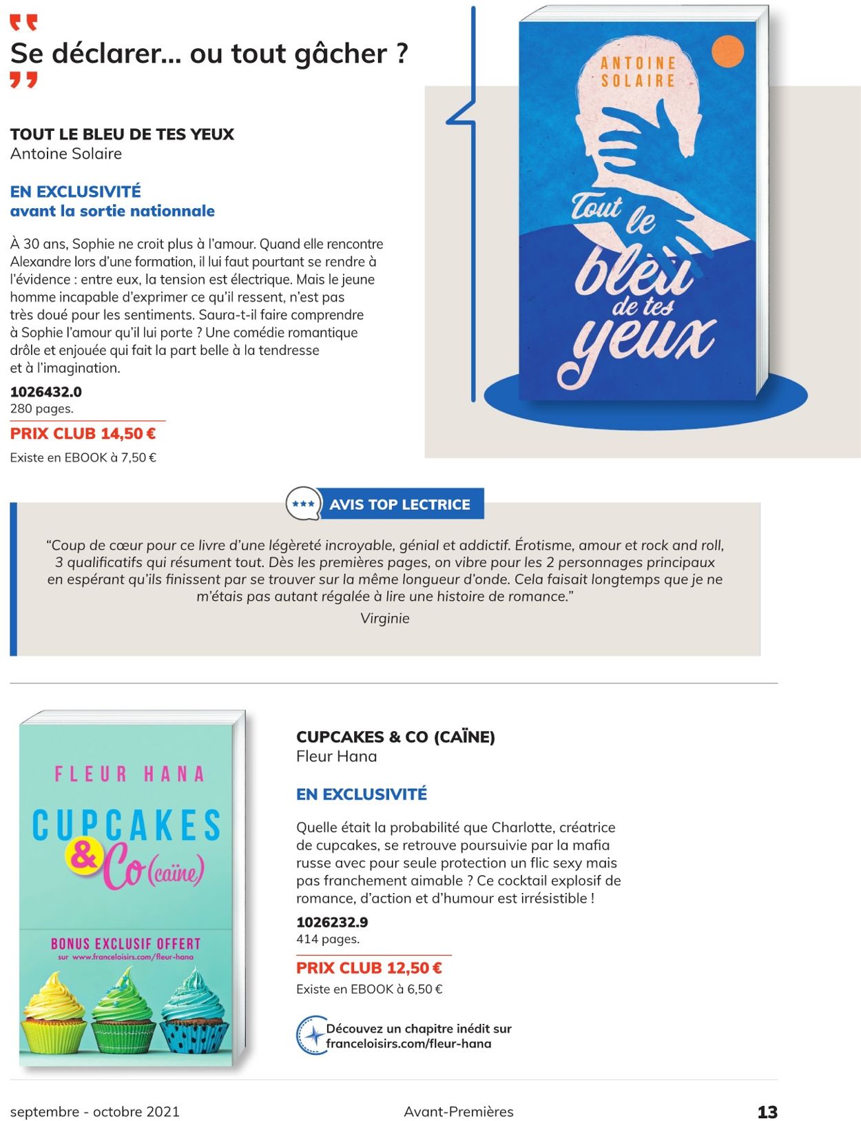 France Loisirs Catalogue - 01.09-30.09.2021 (Page 13)